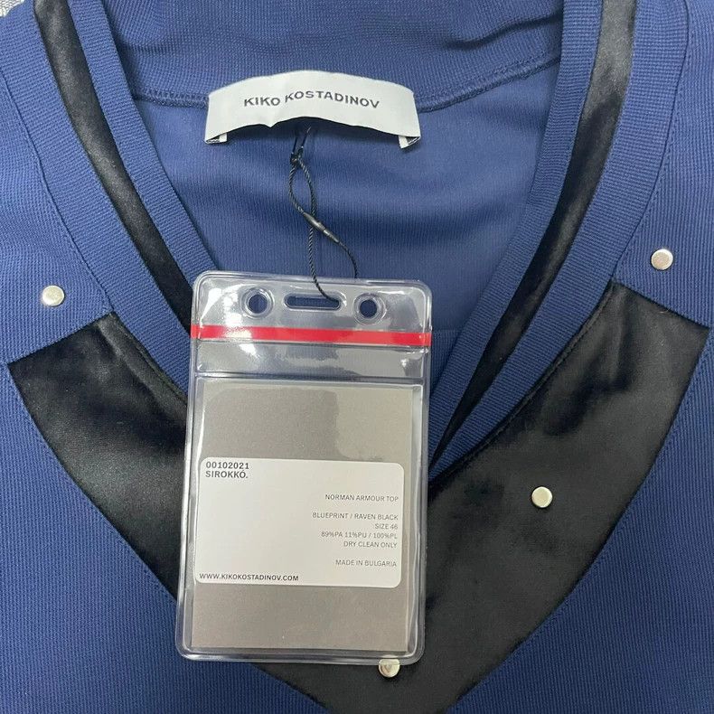 Kiko Kostadinov Kiko KostadinovSize OS00102021 Norman Armour top Blueprint Size US XS / EU 42 / 0 - 2 Thumbnail
