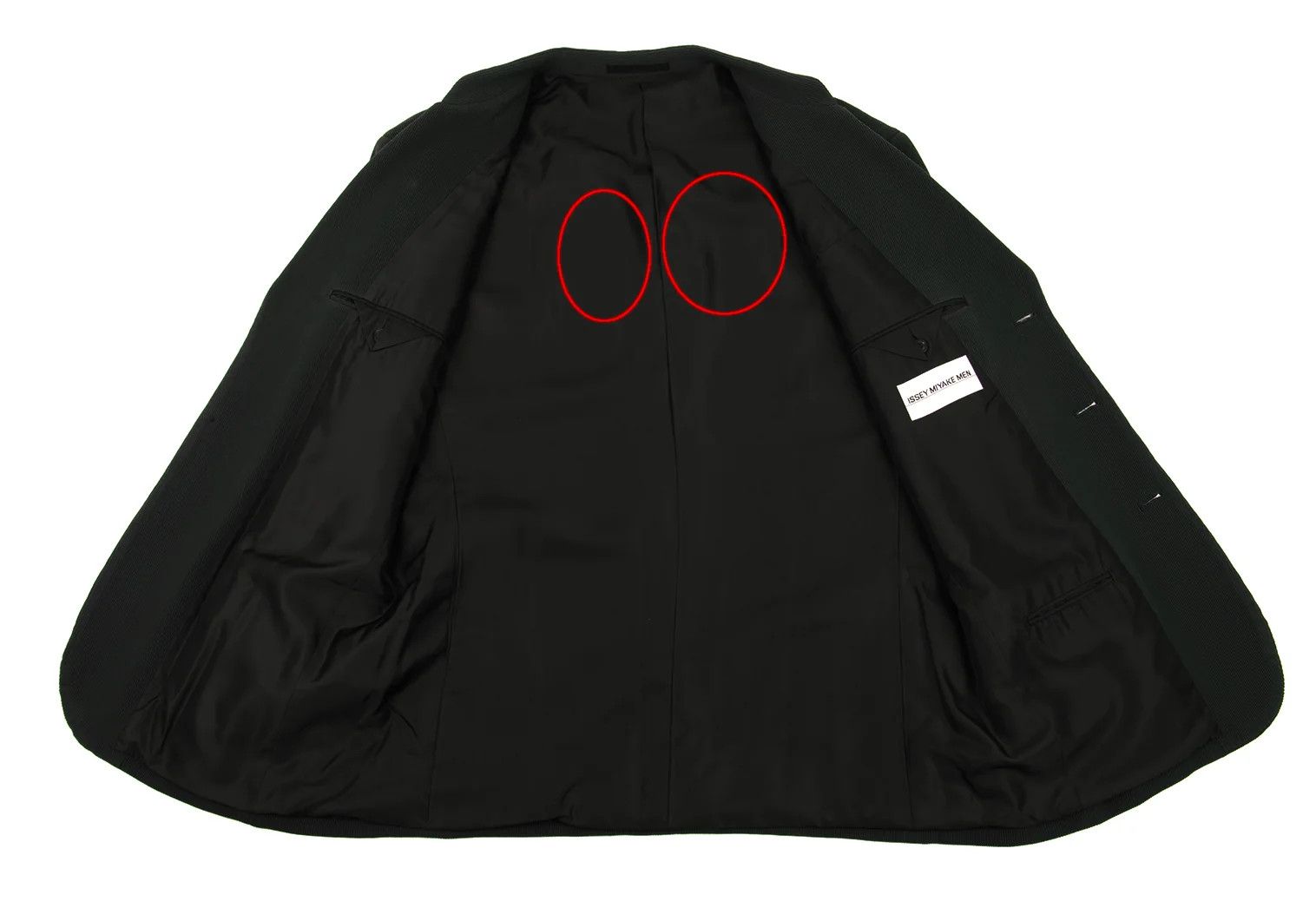 Issey Miyake Wool Stand Collar Ribbed Jacket in Dark Green, Size L Size US L / EU 52-54 / 3 - 12 Thumbnail