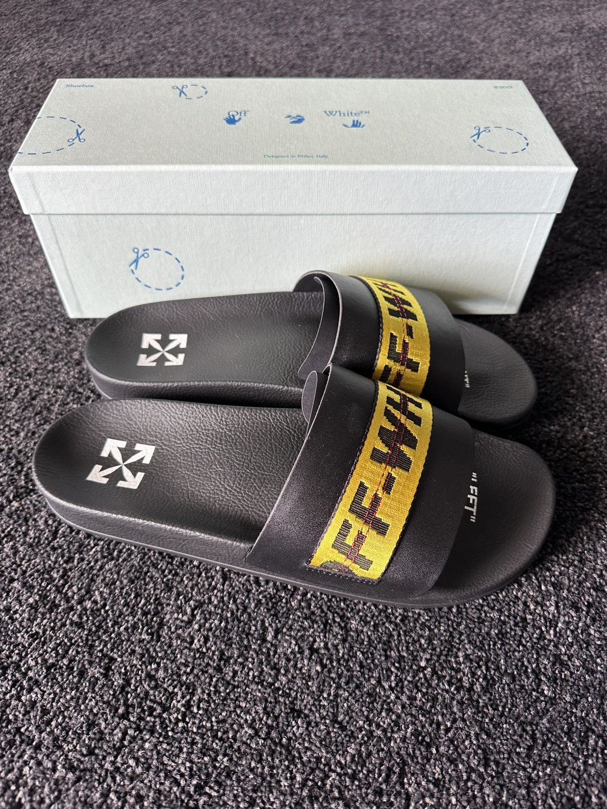 Off-White Off-White Industrial Slides C/0 Virgil Abloh | Grailed