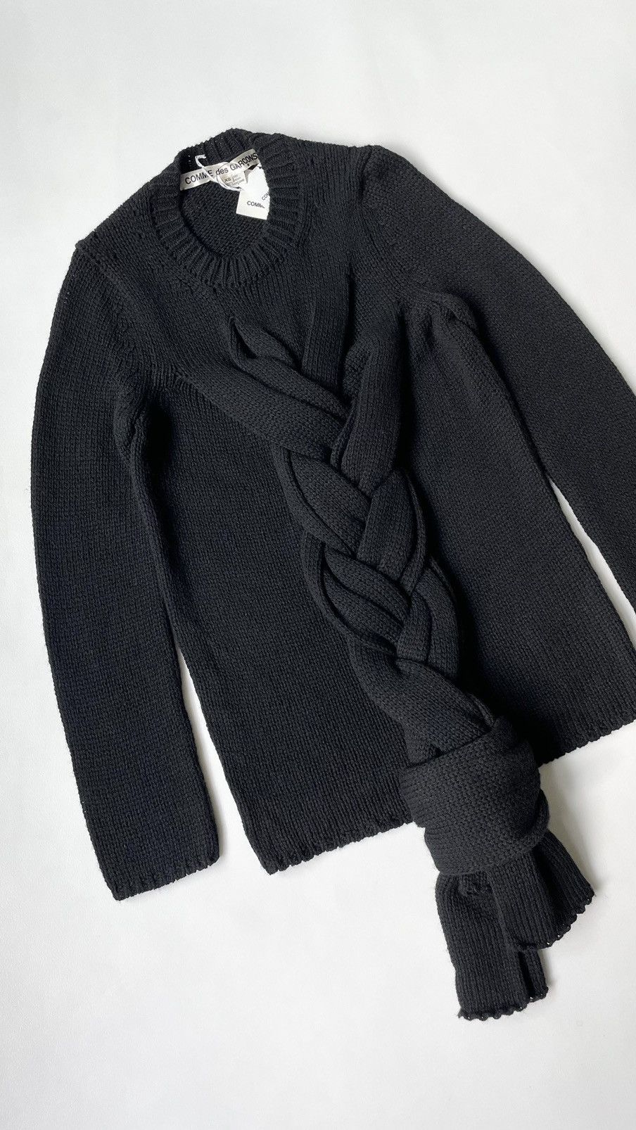 Comme des Garcons A/W 14 ‘3D Plait’ Knit Wool Sweater Size XS / US 0-2 / IT 36-38 - 4 Thumbnail