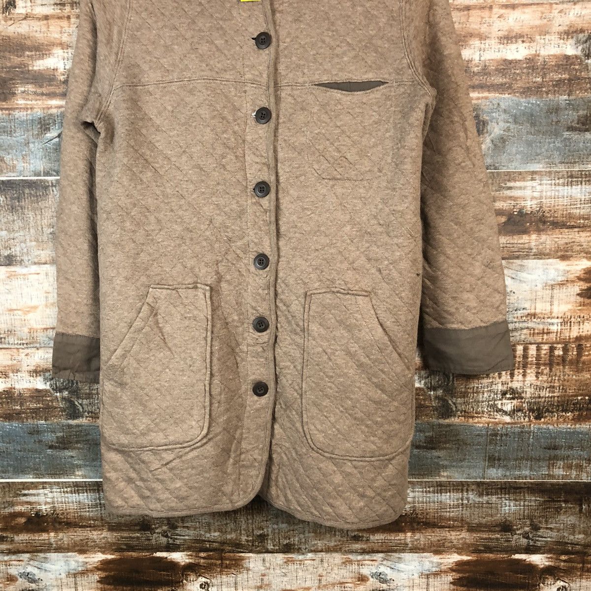 Japanese Brand × Vintage Shuca vintage Brown long jacket Hoodie #A2032 Size M / US 6-8 / IT 42-44 - 3 Thumbnail