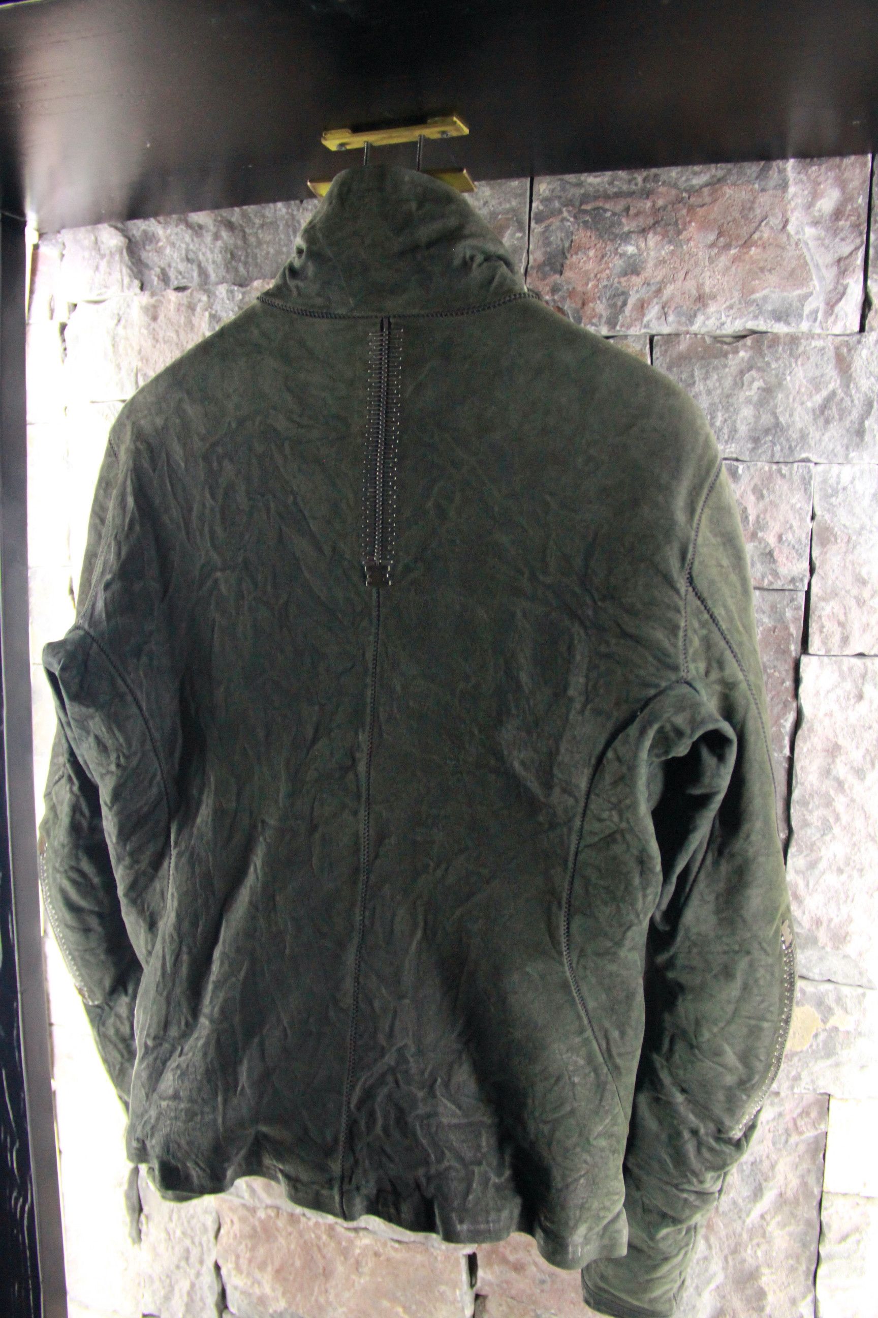 Isaac Sellam Experience Dark Green Nubuck Bauhaus Down Jacket Size US L / EU 52-54 / 3 - 7 Thumbnail