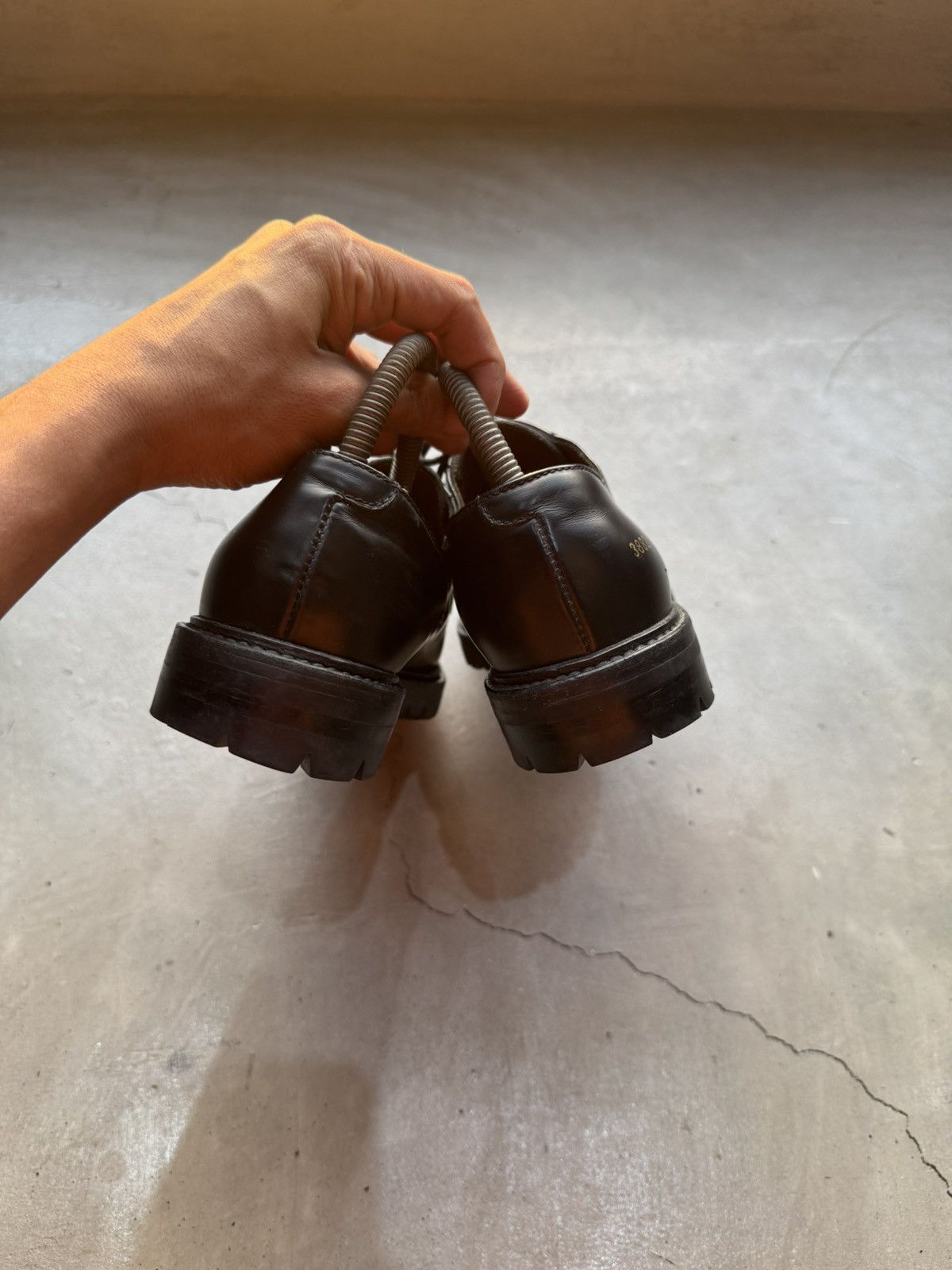 Common Projects Common Projects Lug Sole Derby Shoes Shine Black Size US 6 / EU 39 - 5 Thumbnail