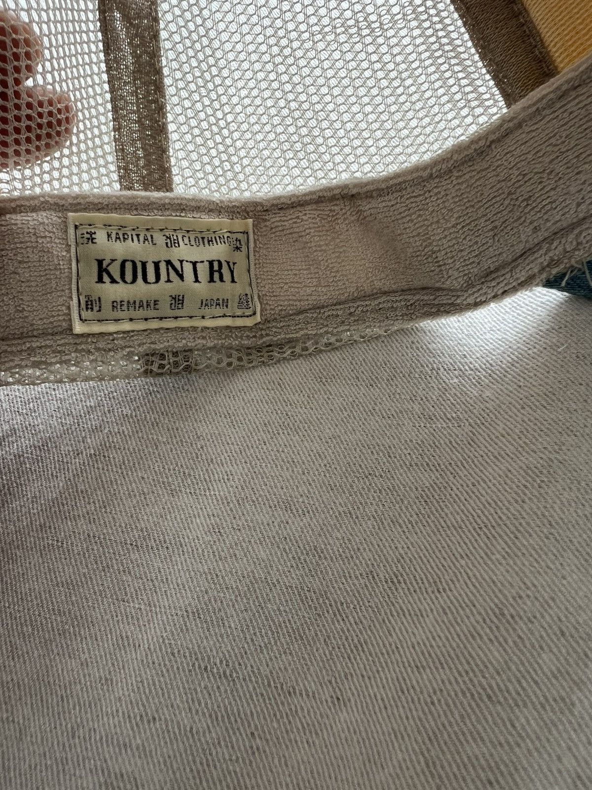 Kapital Kapital Denim Repair Trucker Hat Size ONE SIZE - 3 Thumbnail