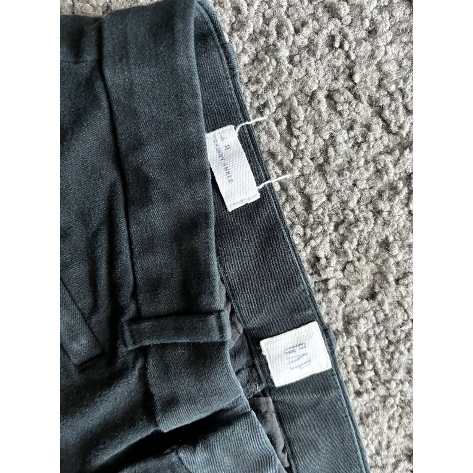Gap GAP Dress Pants - Skinny Ankle Black Cotton Blend 4R Regular Size 4 Womens Stretch Front Flat Vintage- No (Note: adapt to given constraints) Size 27" / US 4 / IT 40 - 5 Thumbnail