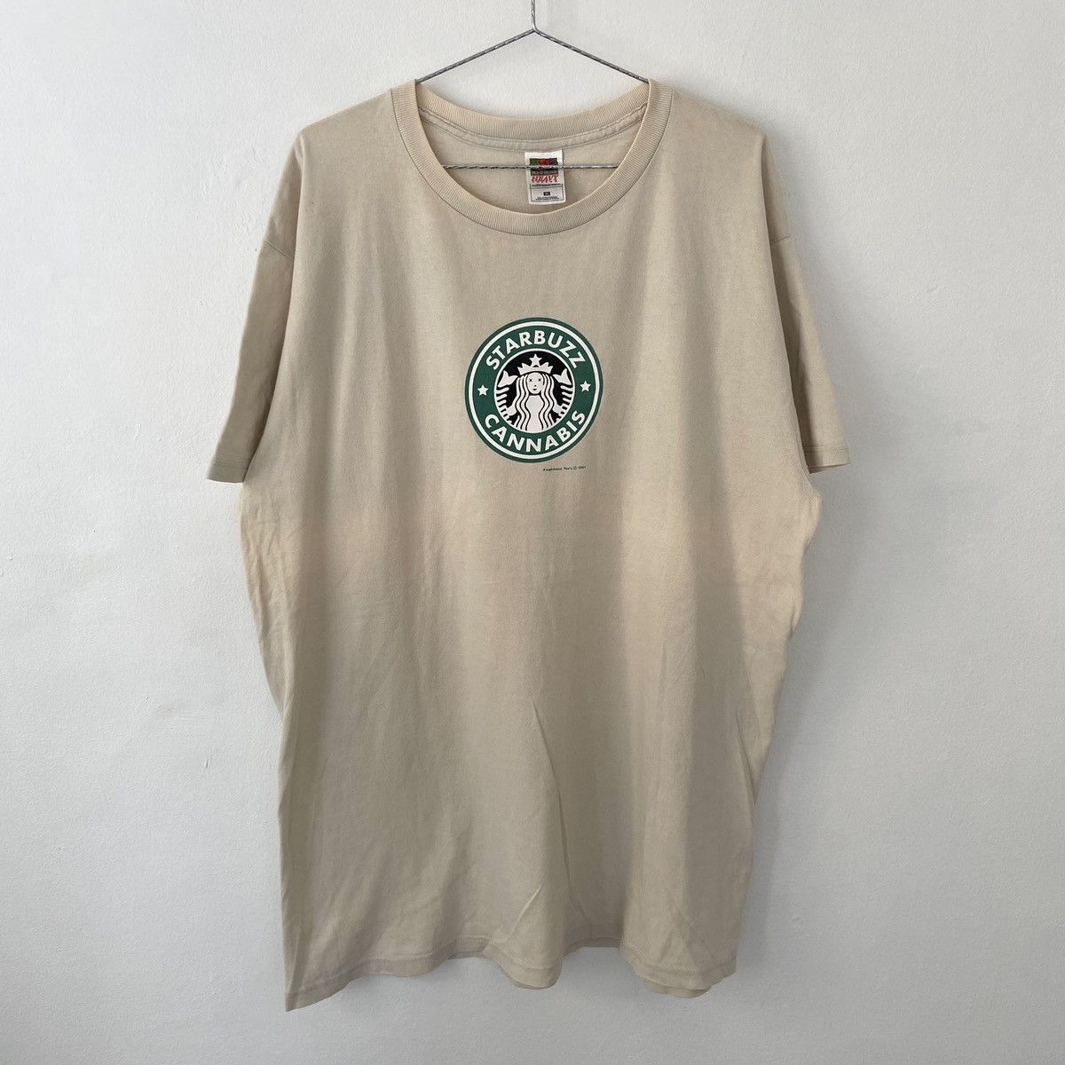 Vintage Vintage Starbuzz Cannabis Parody T Shirt Size US XL / EU 56 / 4 - 2 Thumbnail