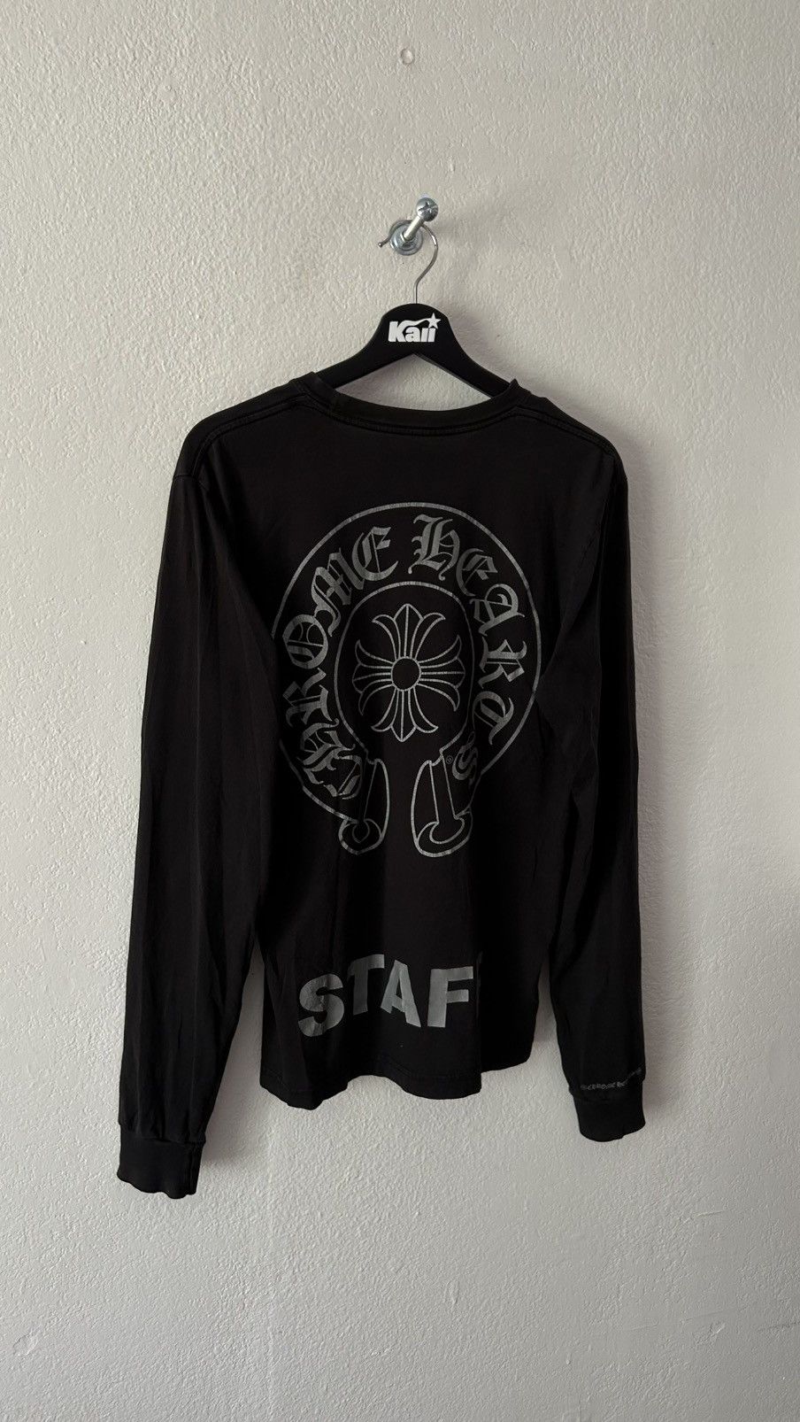 Chrome Hearts Chrome Hearts Black Grey Staff Tee Size US M / EU 48-50 / 2 - 3 Thumbnail