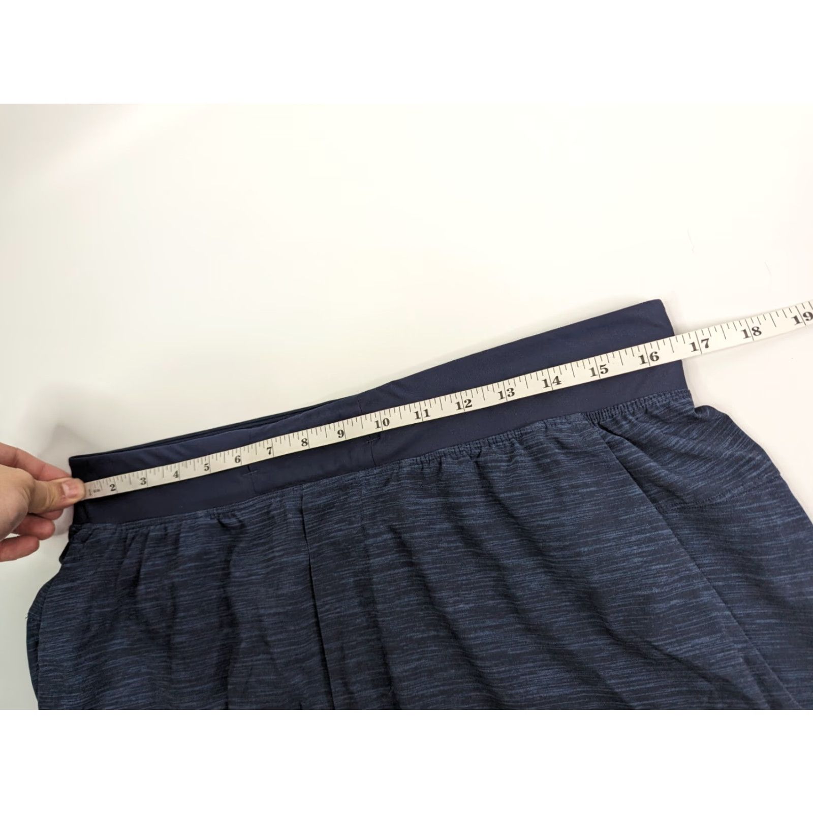 Lululemon Lululemon Shorts Mens L Blue Heather Allover T.H.E. Short LM7AAWS Athletic Activewear Pants Casual Size US 33 - 7 Thumbnail