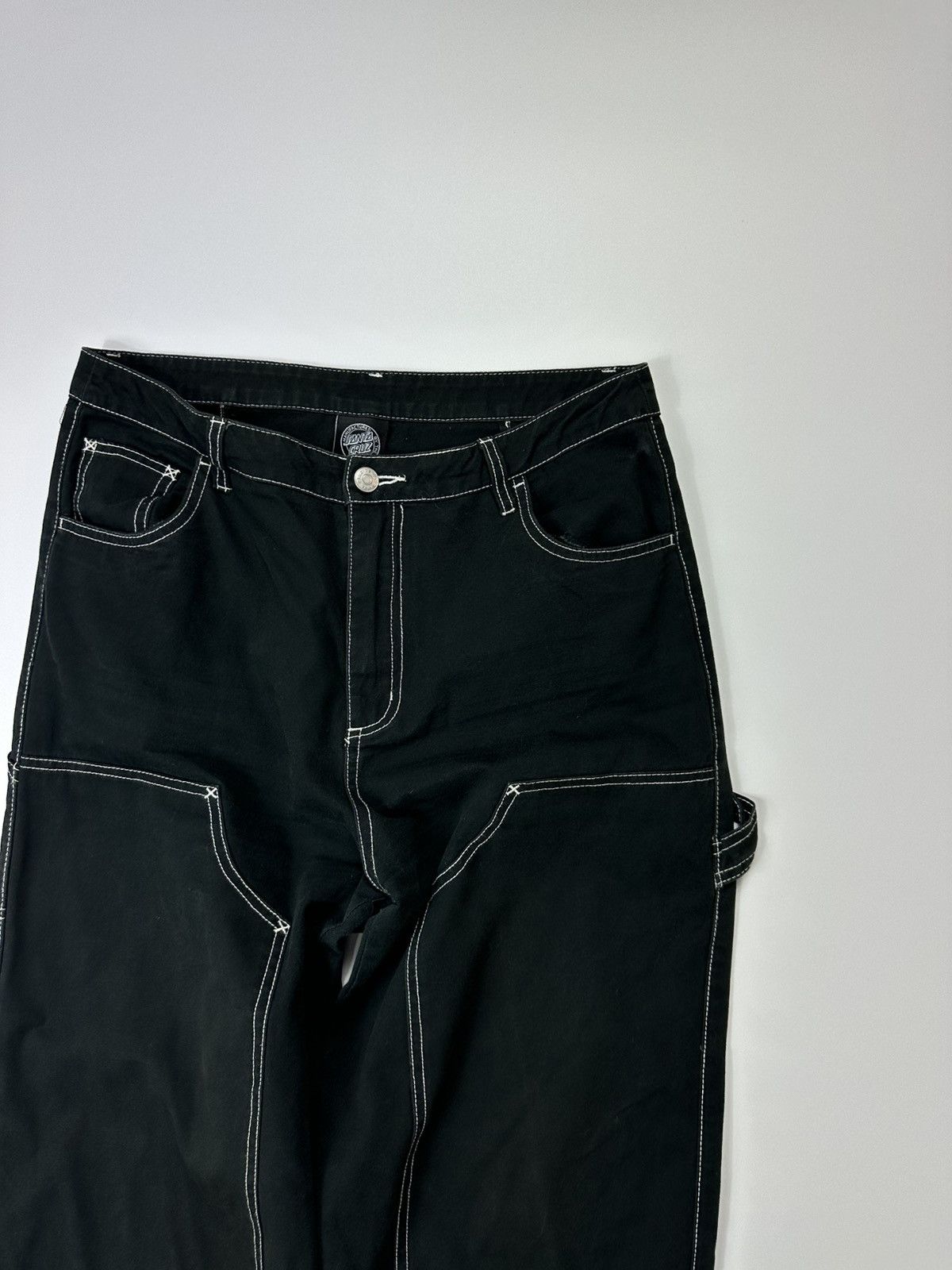 Santa Cruz Skateboards Santa Cruz Double Knee Baggy Pants Black Size US 34 / EU 50 - 7 Thumbnail