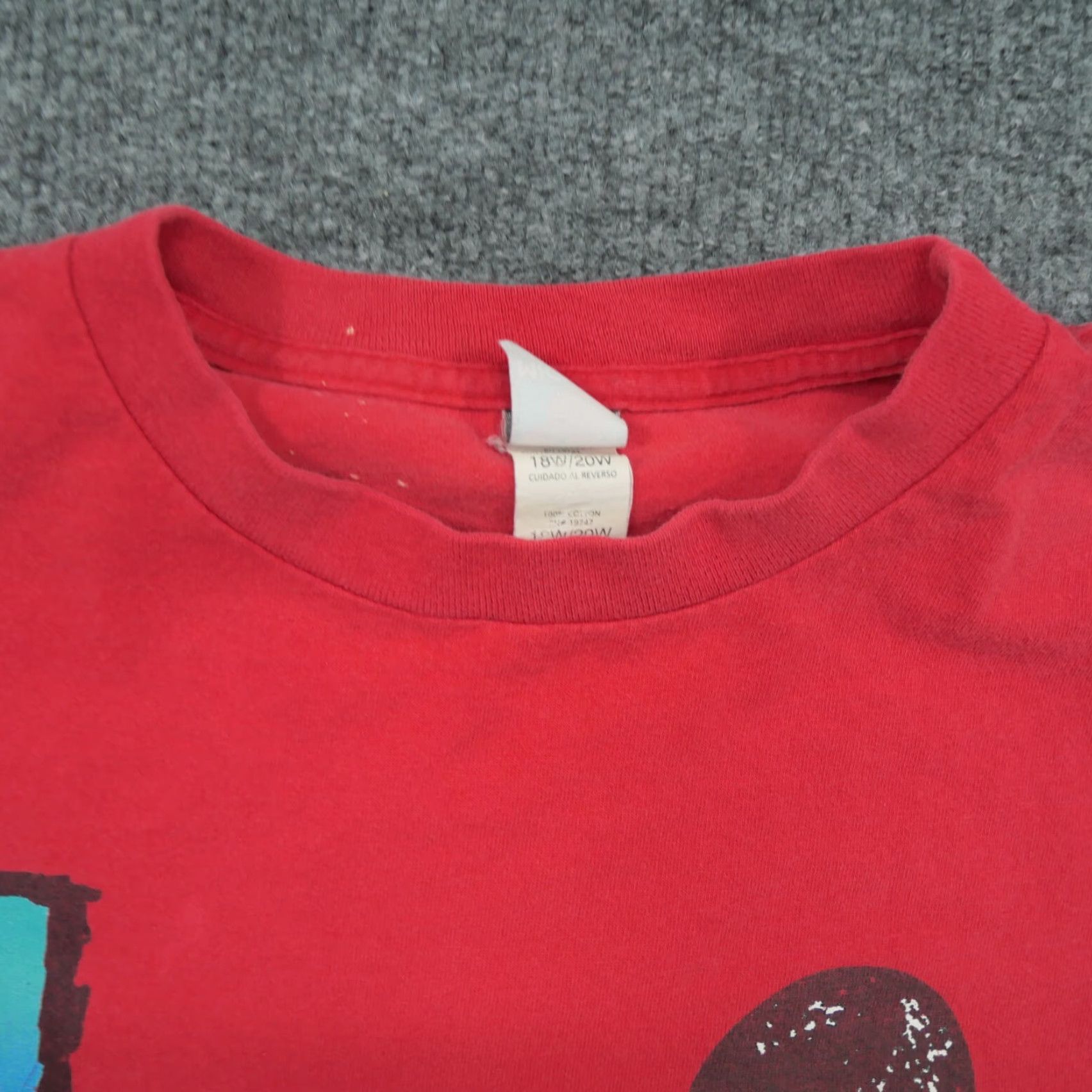 Disney VINTAGE Disney Mickey Mouse T Shirt Womens 2XL Red 90s Minnie Daisy Goofy Crew Neck Short Sleeve Cotton Blend Pattern Solid Boys Girls Mens Womens Size XXL / US 16-18 / IT 52-54 - 6 Thumbnail