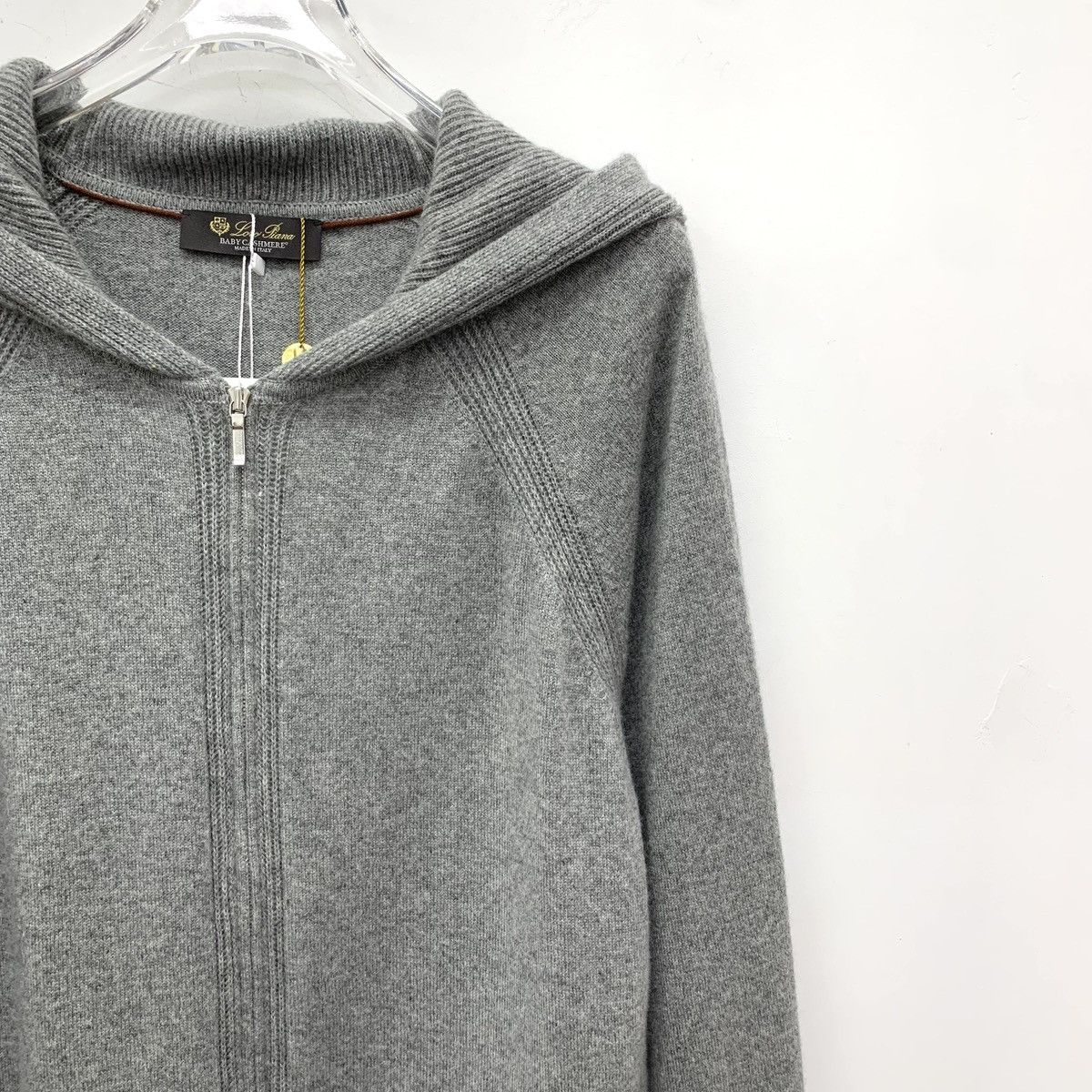 Loro Piana Loro Piana Cashmere Hooded Zip-up Sweatshirt Jacket K26WX Size US L / EU 52-54 / 3 - 3 Thumbnail