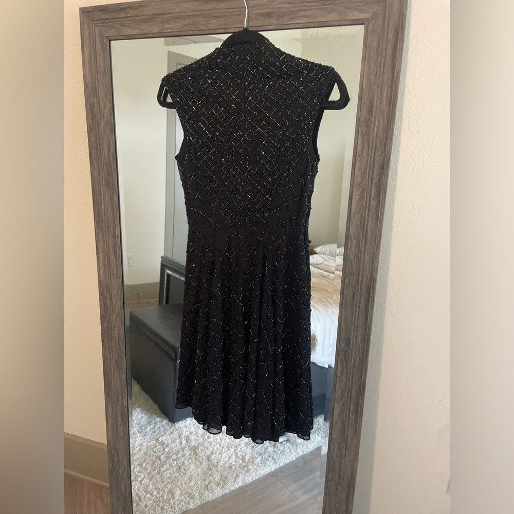 REVOLVE Revolve needle and thread black sequin circle mesh dress Size XS / US 0-2 / IT 36-38 - 3 Thumbnail