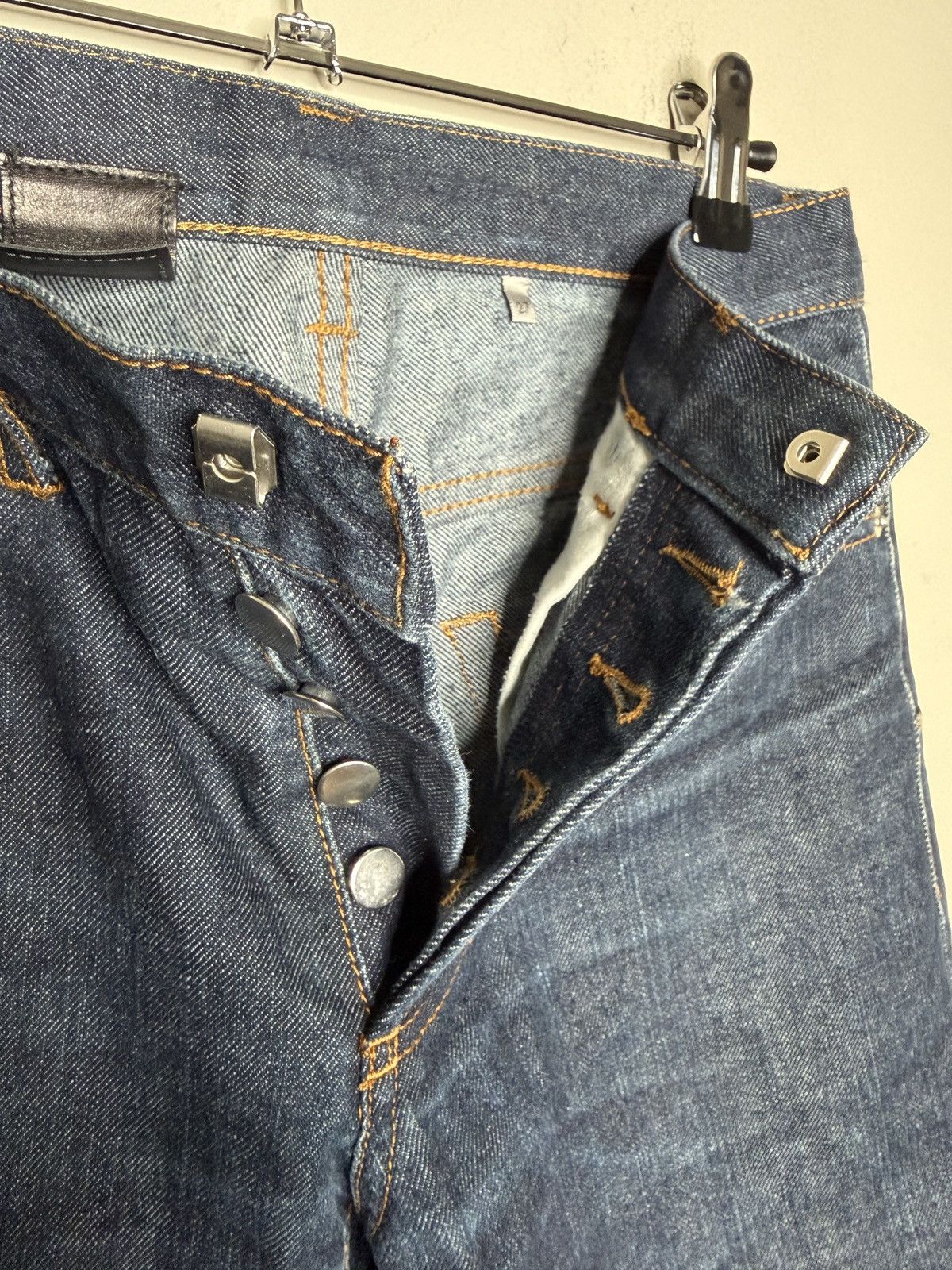 Dior Dior Homme Dark Indigo 17CM Skinny Denim Size US 27 - 4 Thumbnail