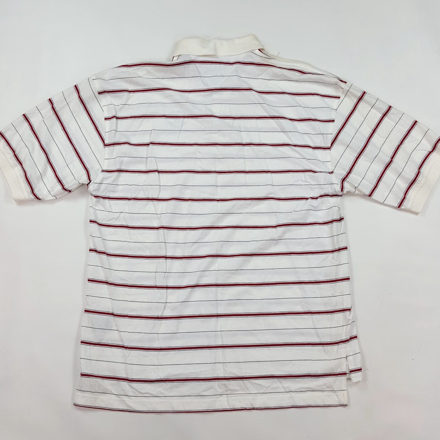 Tommy Hilfiger VINTAGE Tommy Hilfiger Golf Striped Collared Polo Shirt Men's Large White 90s Preppy Casual Sports Tennis Golf Shirt Size US L / EU 52-54 / 3 - 6 Thumbnail