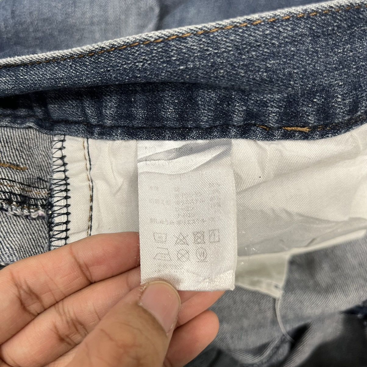 Japanese Brand Vintage Japanese Designer Embroidery Logo Denim Size US 38 / EU 54 - 19 Thumbnail