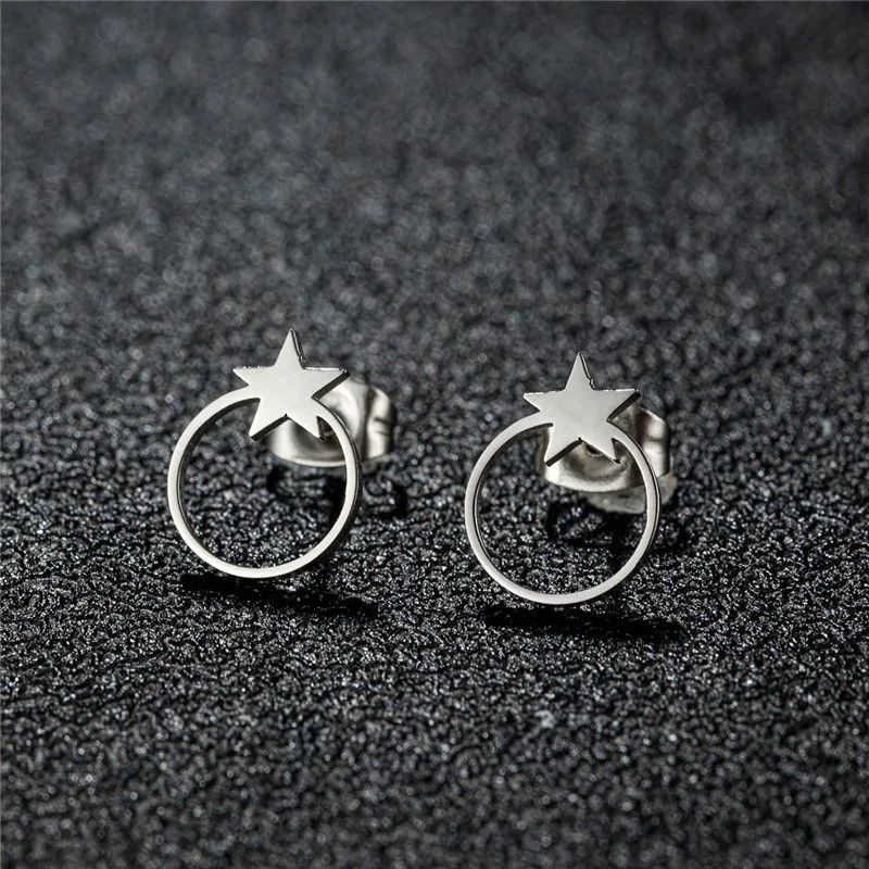Jewelry Tiny Star Mini Stud Earrings Charm Earring Gift Size ONE SIZE - 1 Thumbnail