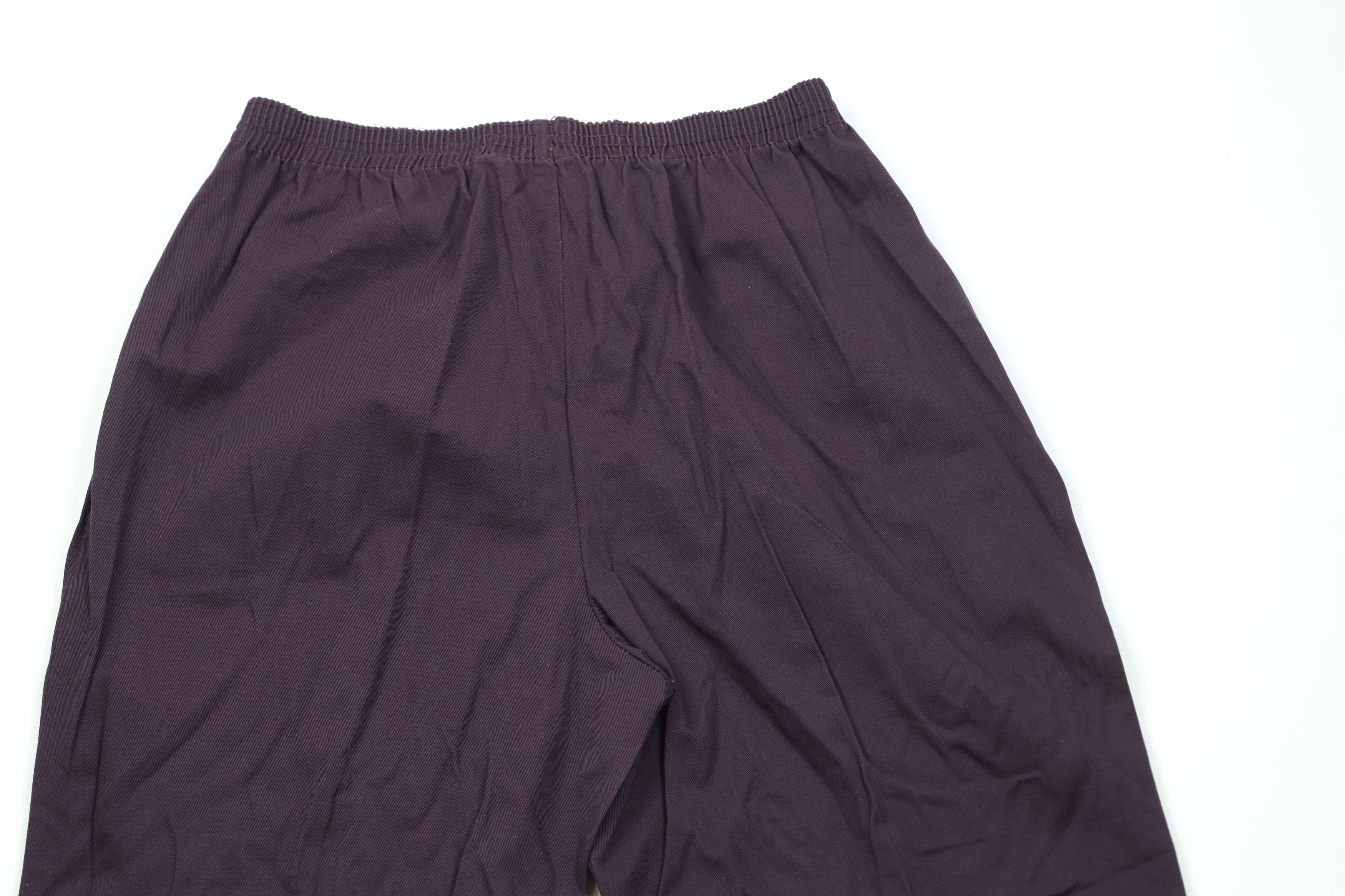 Vintage Vintage 90s Streetwear Tapered Leg Pants Eggplant Purple Size 40" / US 18 - 9 Thumbnail
