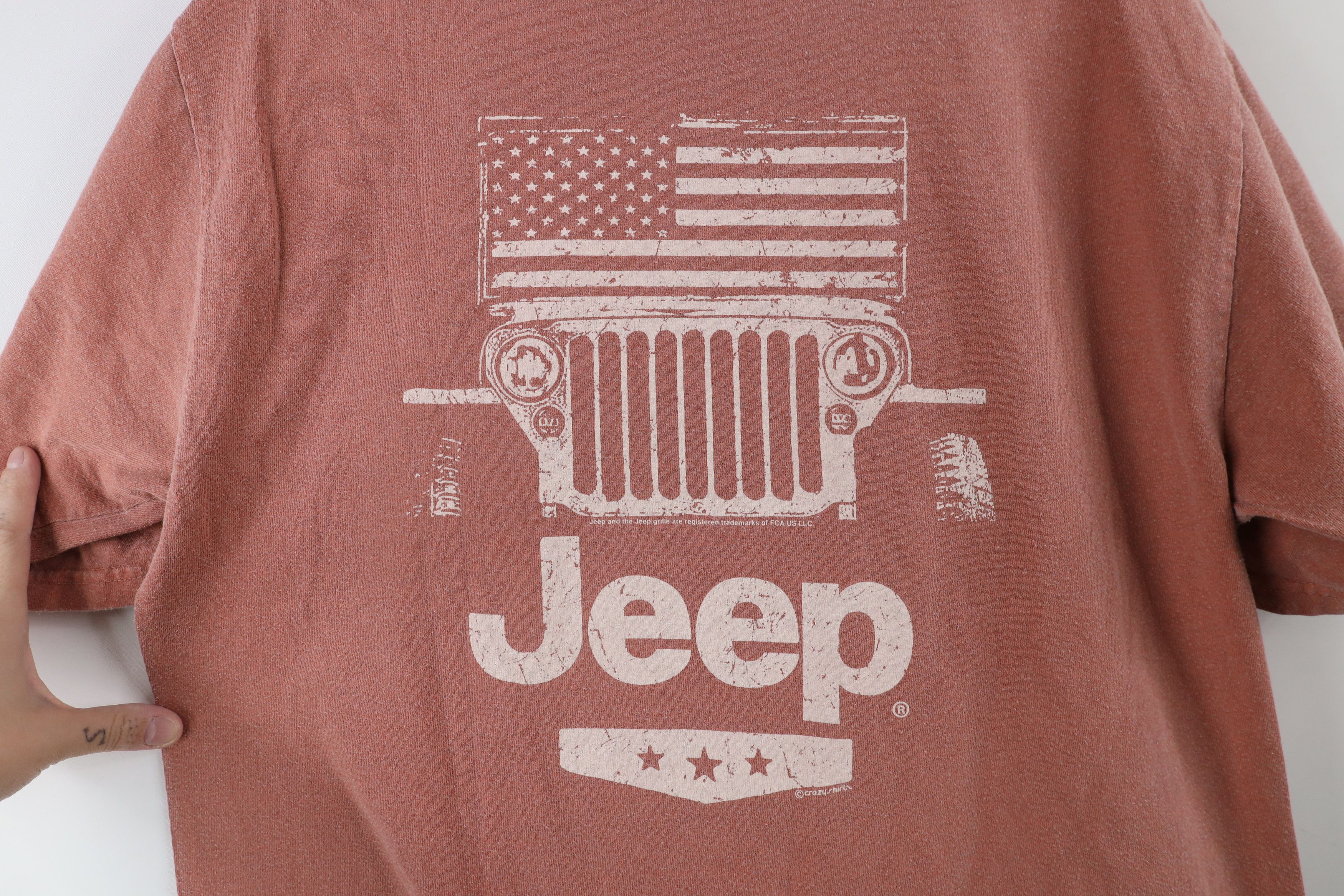 Vintage Vintage Jeep Motor Co Dye Stonewash Spell Out T-Shirt Cotton Size US M / EU 48-50 / 2 - 8 Thumbnail