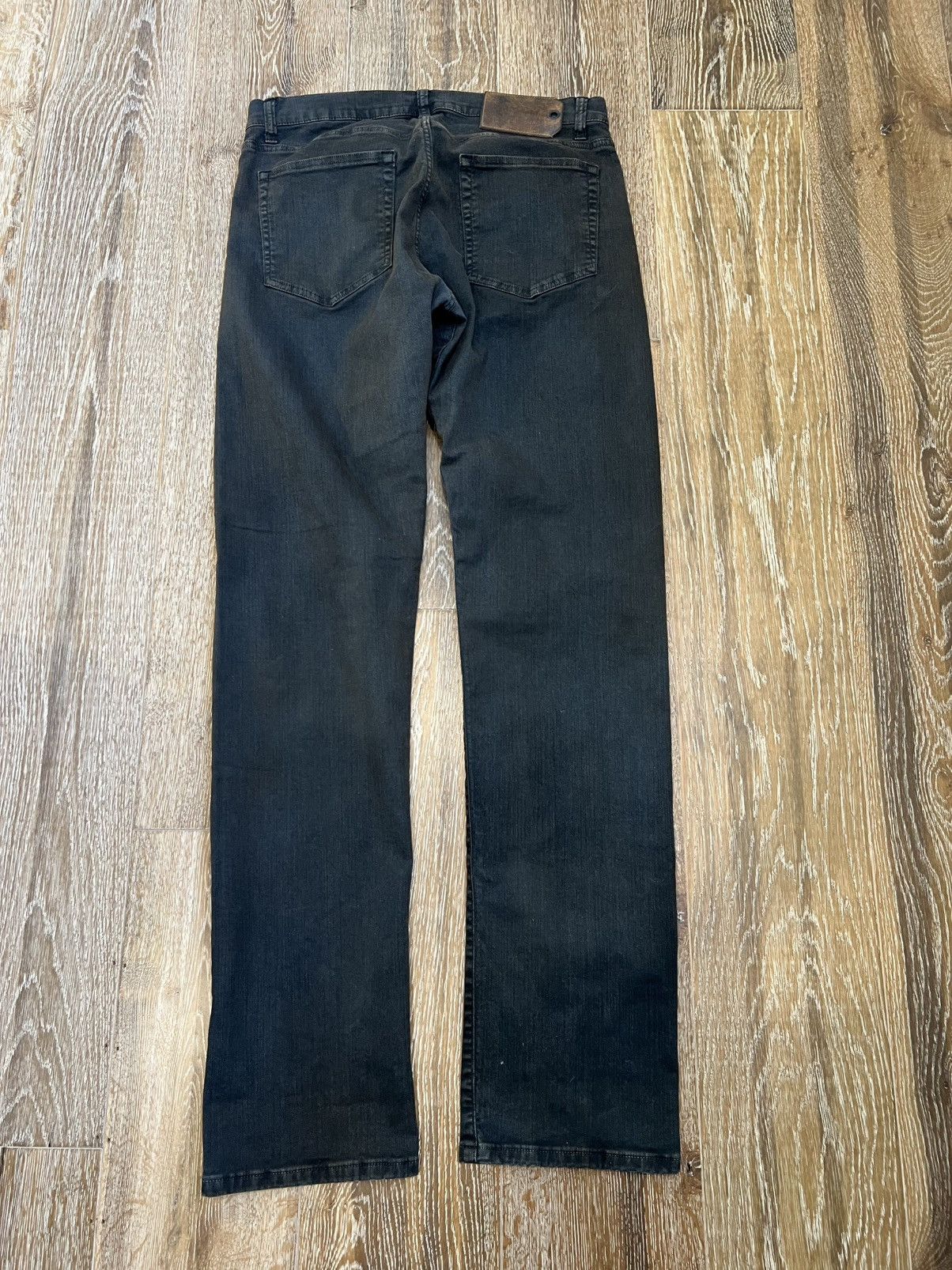 Schaeffers Garment Hotel OIL DYED COATED ITALIAN TWILL 103 JEANS Size US 35 - 2 Thumbnail