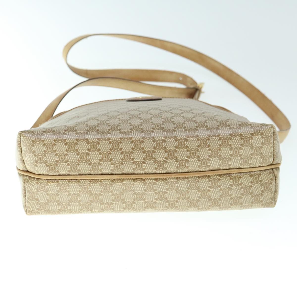 Celine CELINE Macadam Canvas Shoulder Bag Beige Size ONE SIZE - 9 Thumbnail