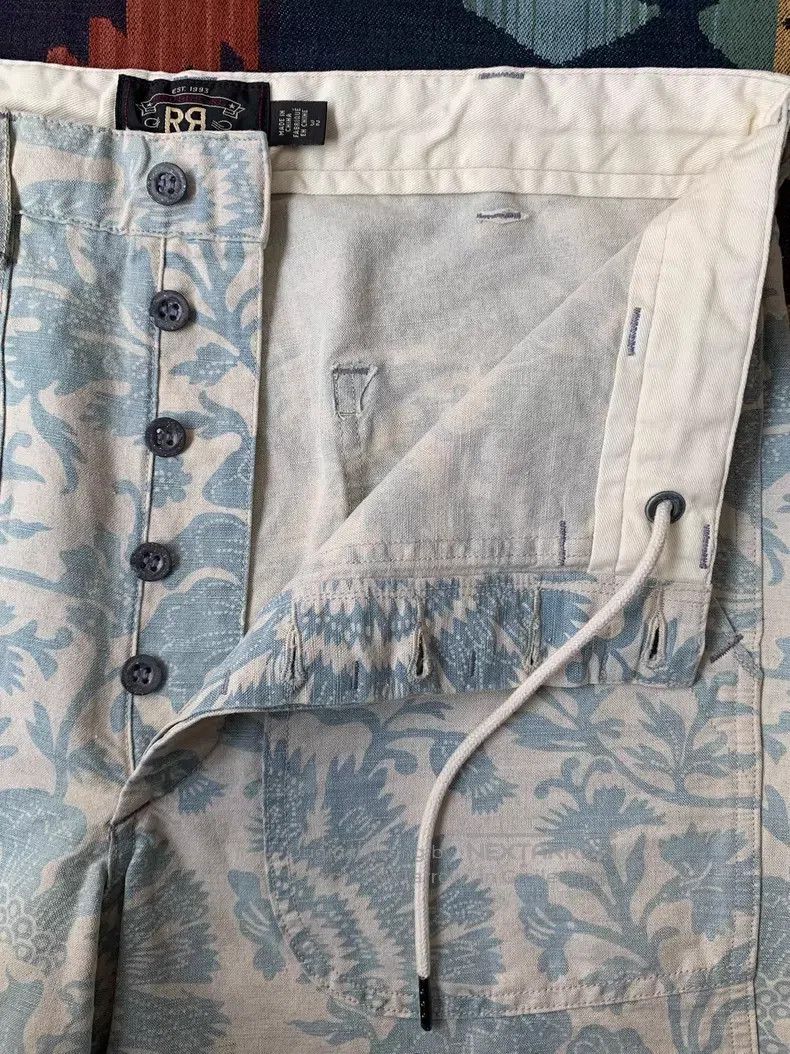 RRL Ralph Lauren RRL Ralph Lauren Vintage Indigo Linen Work Shorts Size US 32 / EU 48 - 4 Thumbnail