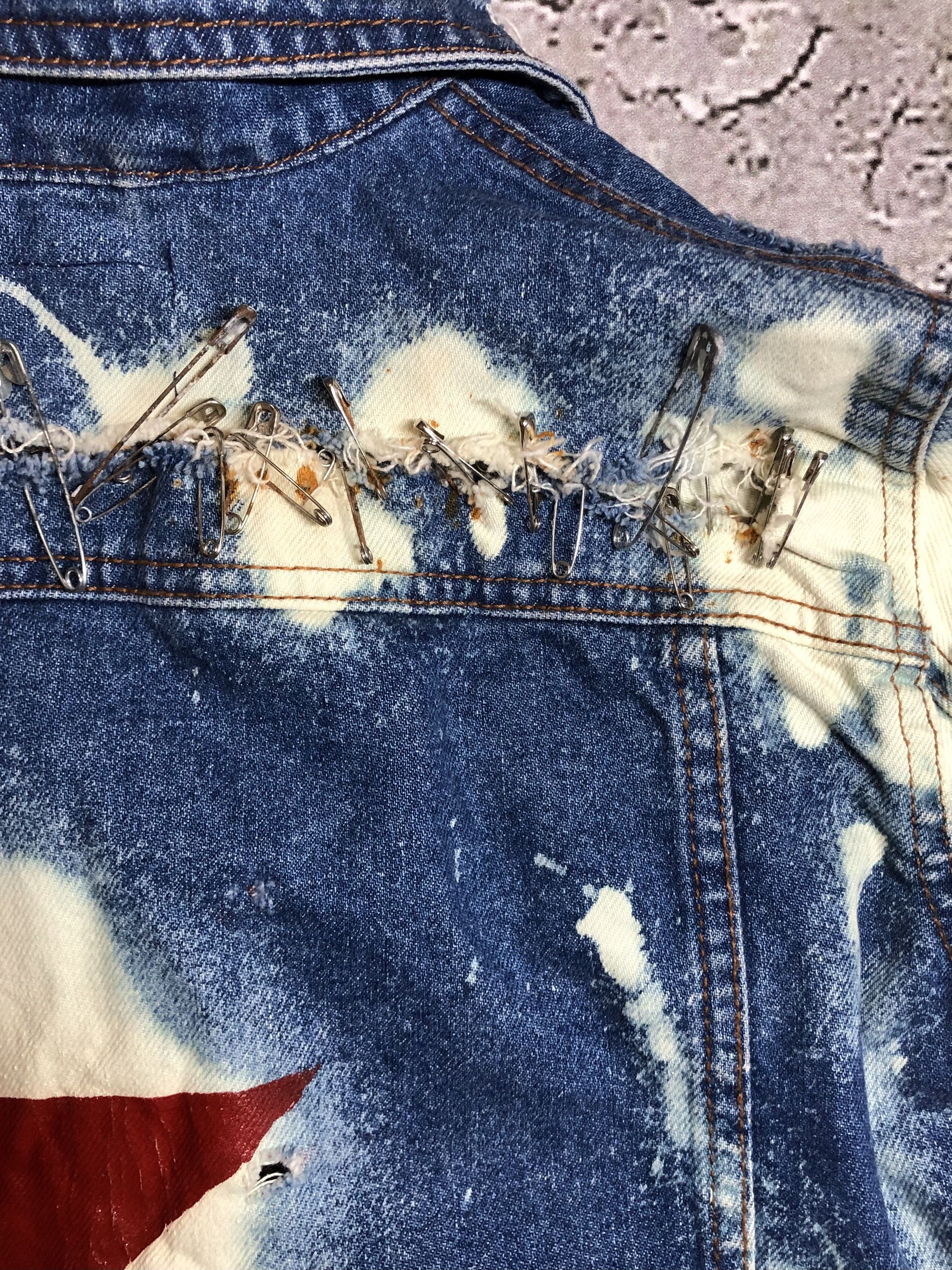 Hysteric Glamour Vintage Distressed Denim Jaket Size XXS / US 00 / IT 34 - 10 Thumbnail