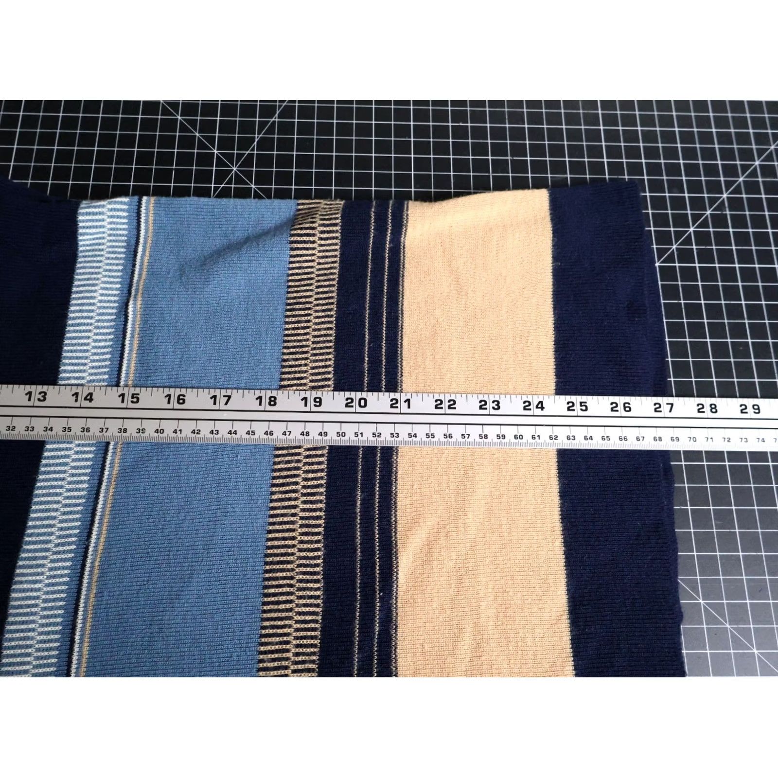Vintage VINTAGE Drummond Sweater Stripe 1/4 Zip Dark Blue Knit Mens M XL Preppy Retro Pullover Size US M / EU 48-50 / 2 - 6 Thumbnail