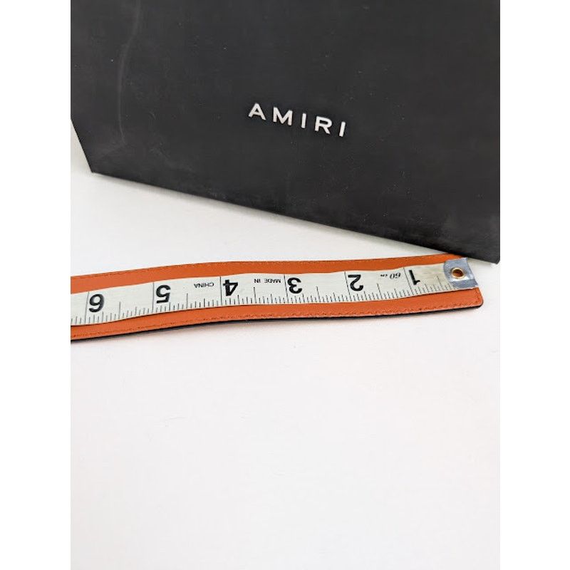 Amiri o1rshd1 Size: 75 / Pebbled Amiri Belt in Orange Size 30 - 11 Thumbnail