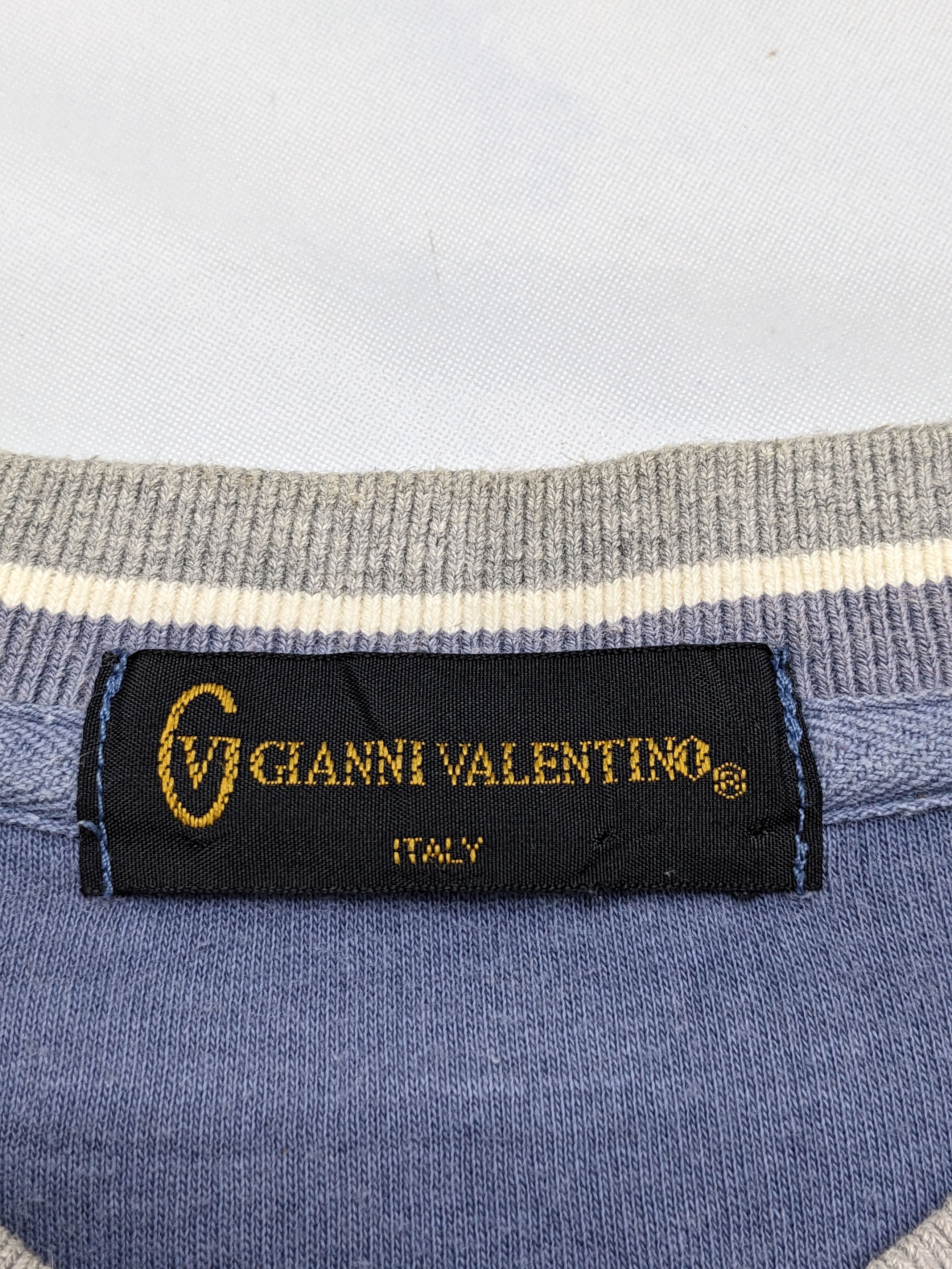 Gianni Valentino Vintage Gianni Valentino Henley Pullover Pocket Sweatshirt Size US L / EU 52-54 / 3 - 9 Thumbnail