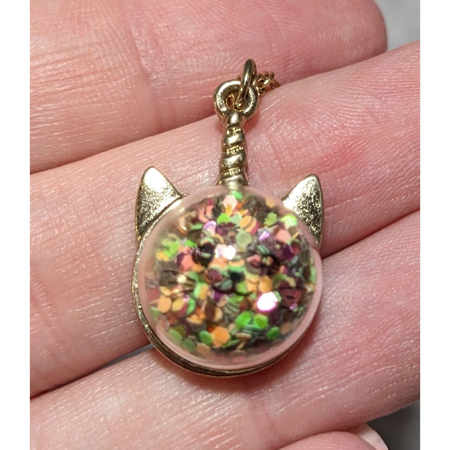 Other Rainbow Glitter Caticorn Necklace Size ONE SIZE - 16 Thumbnail