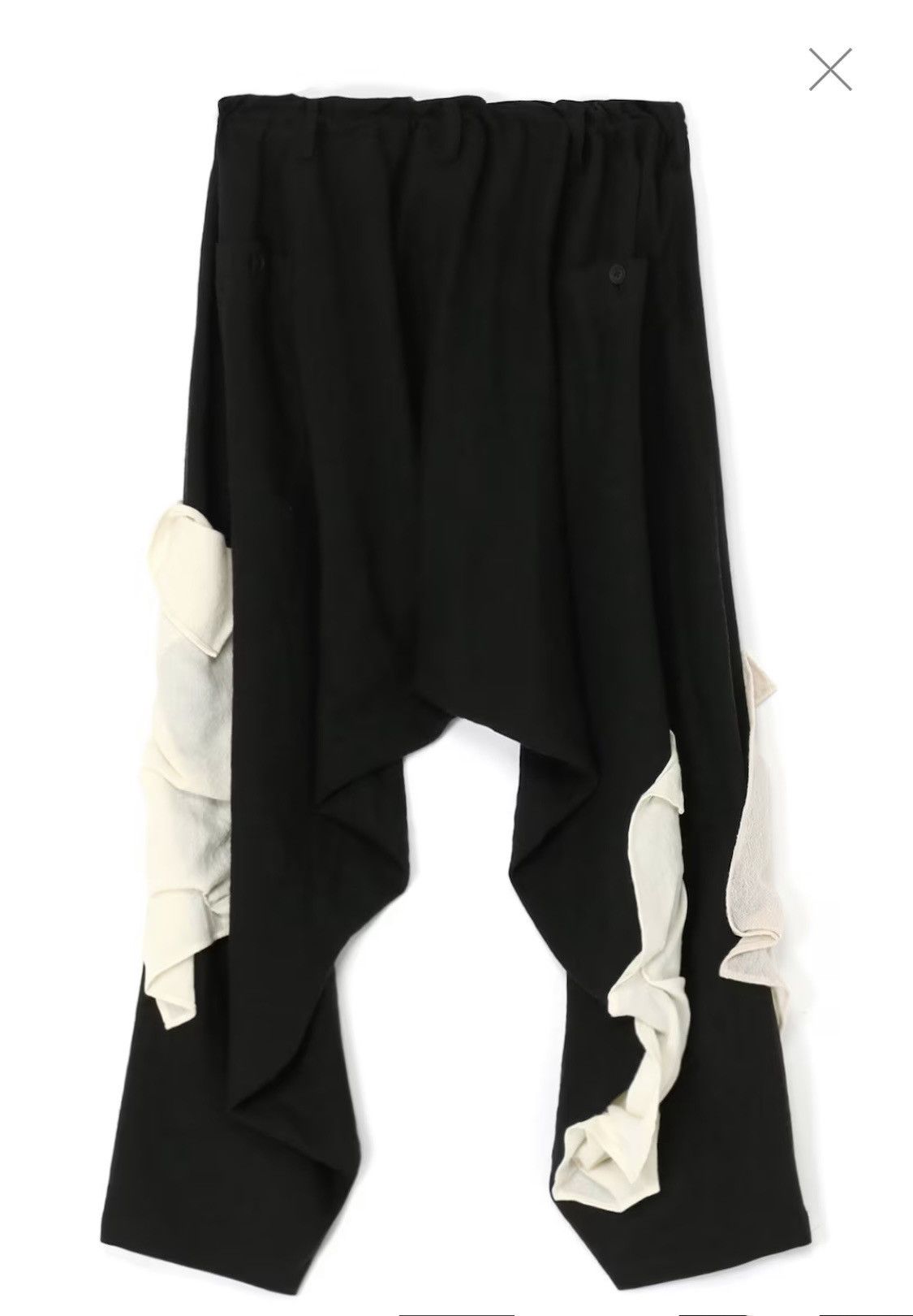 Yohji Yamamoto Yohji Yamamoto inseam drape drawstring pants Size US 32 / EU 48 - 3 Thumbnail