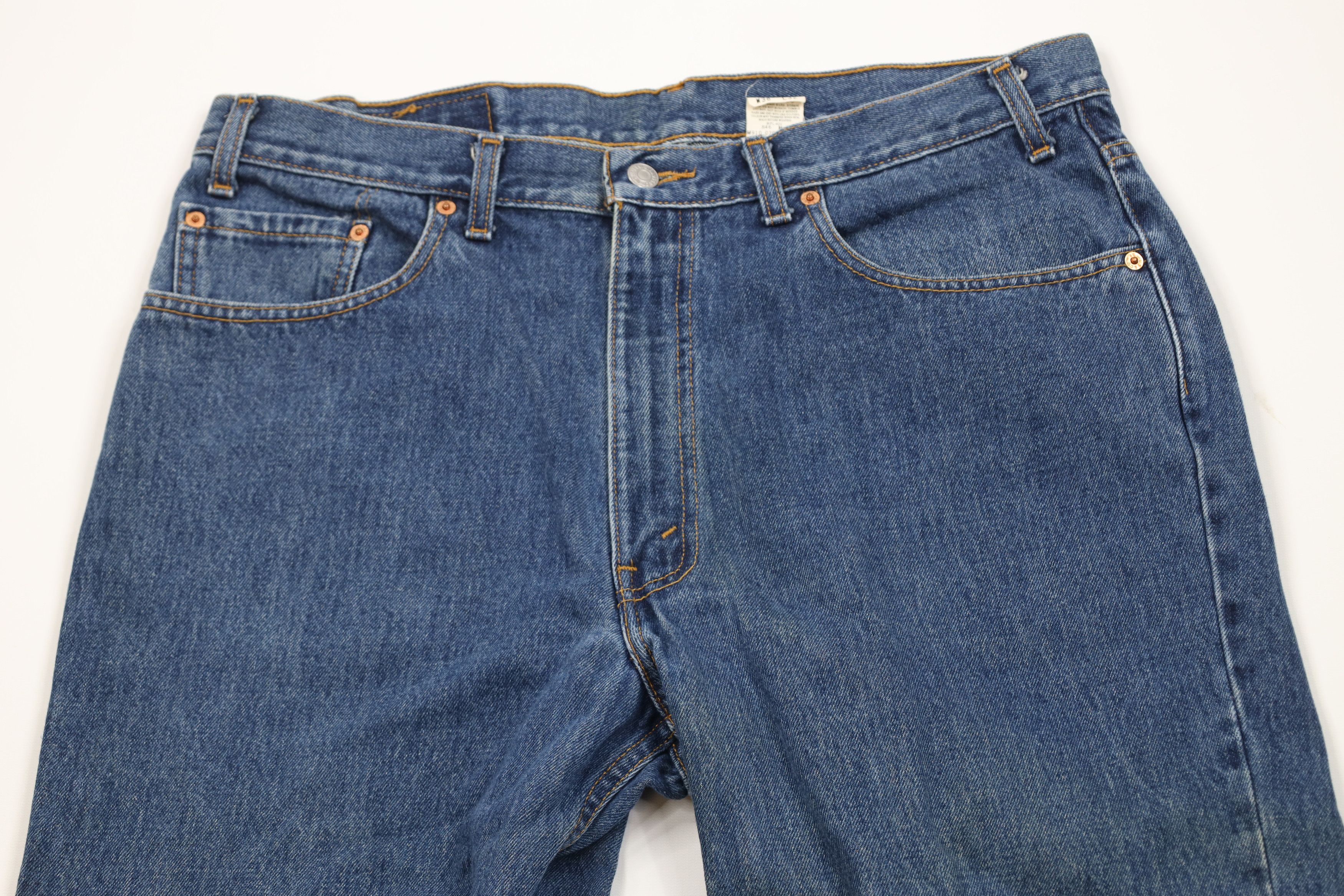 Levi's Vintage Y2K 2002 Levis 550 Relaxed Fit Denim Jeans Blue Size US 38 / EU 54 - 2 Thumbnail