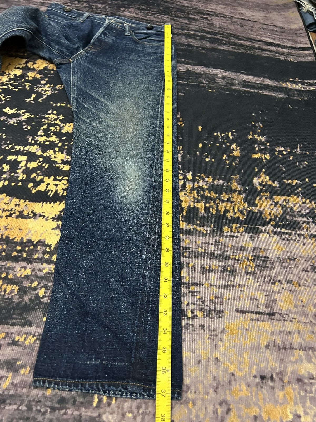 Nigel Cabourn Nigel Carbourn Distressed Selvedge Jeans Size 28" / US 6 / IT 42 - 21 Thumbnail
