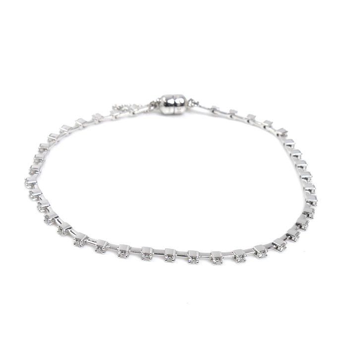 Other Tasaki TASAKI Au750 White Gold Diamond Bracelet Precious Metal Bracelet DUTY FREE for USA Size ONE SIZE - 1 Thumbnail