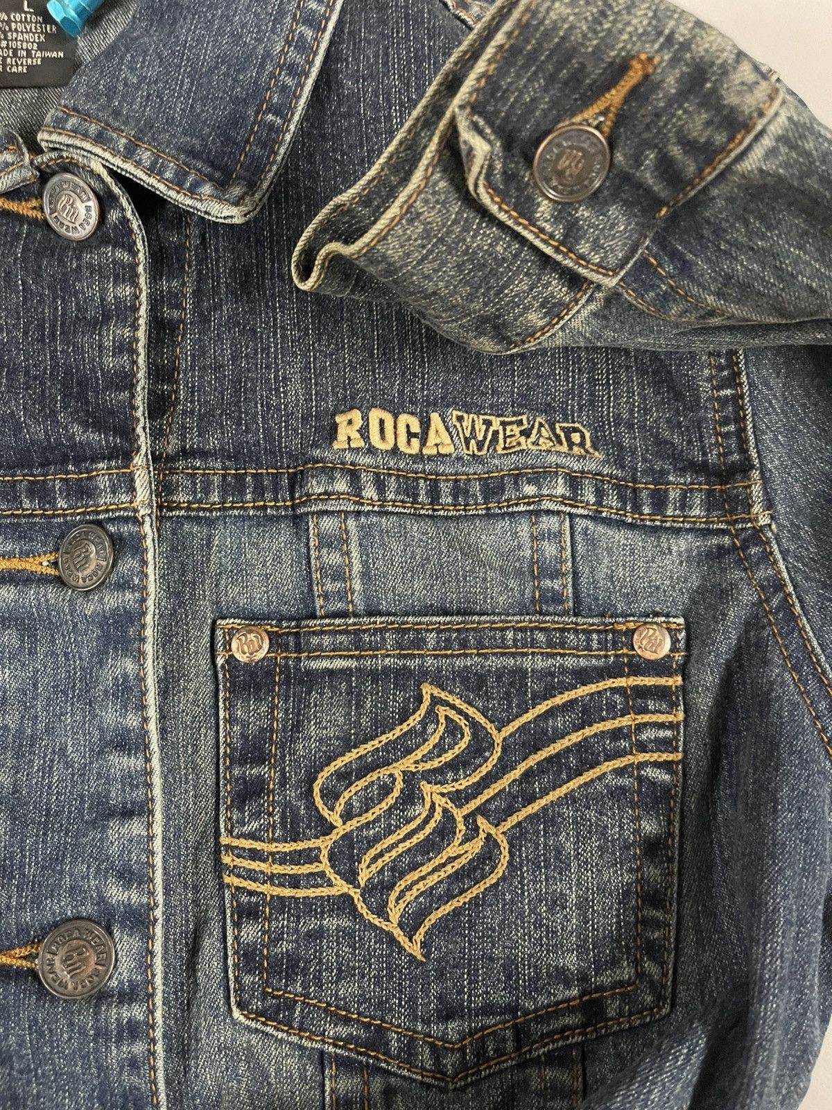 Rocawear Vintage rocawear denim jacket Size L / US 10 / IT 46 - 8 Thumbnail