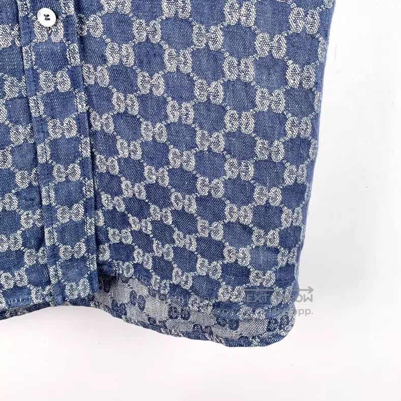 Gucci Gucci Blue logo jacquad full print linen lapel single-brea Size US XS / EU 42 / 0 - 4 Thumbnail