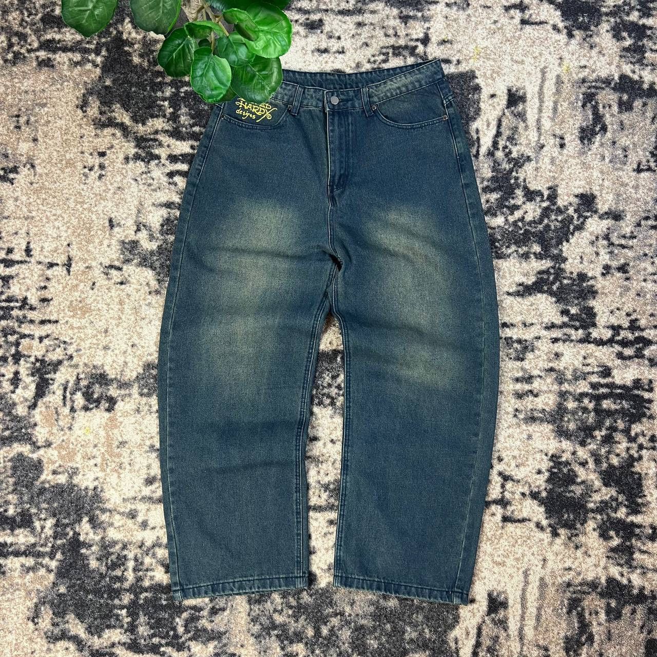 Ed Hardy Ed Hardy x Urban Outfitters Japanese Dragon Baggy Jeans Size US 34 / EU 50 - 2 Thumbnail