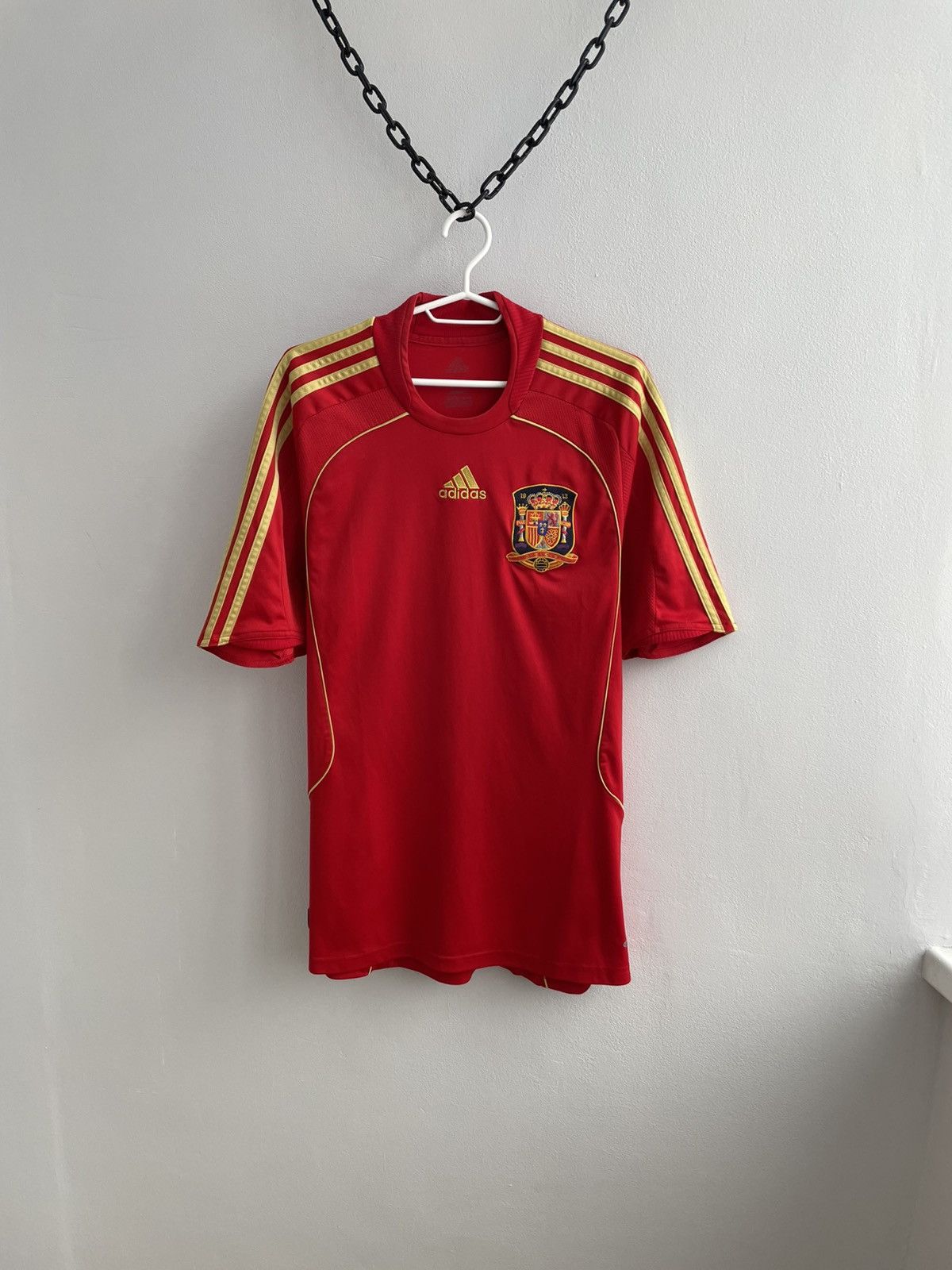 Adidas Spain Team 2007 2008 Home Soccer Jersey Football Shirt Adida Size US L / EU 52-54 / 3 - 1 Thumbnail