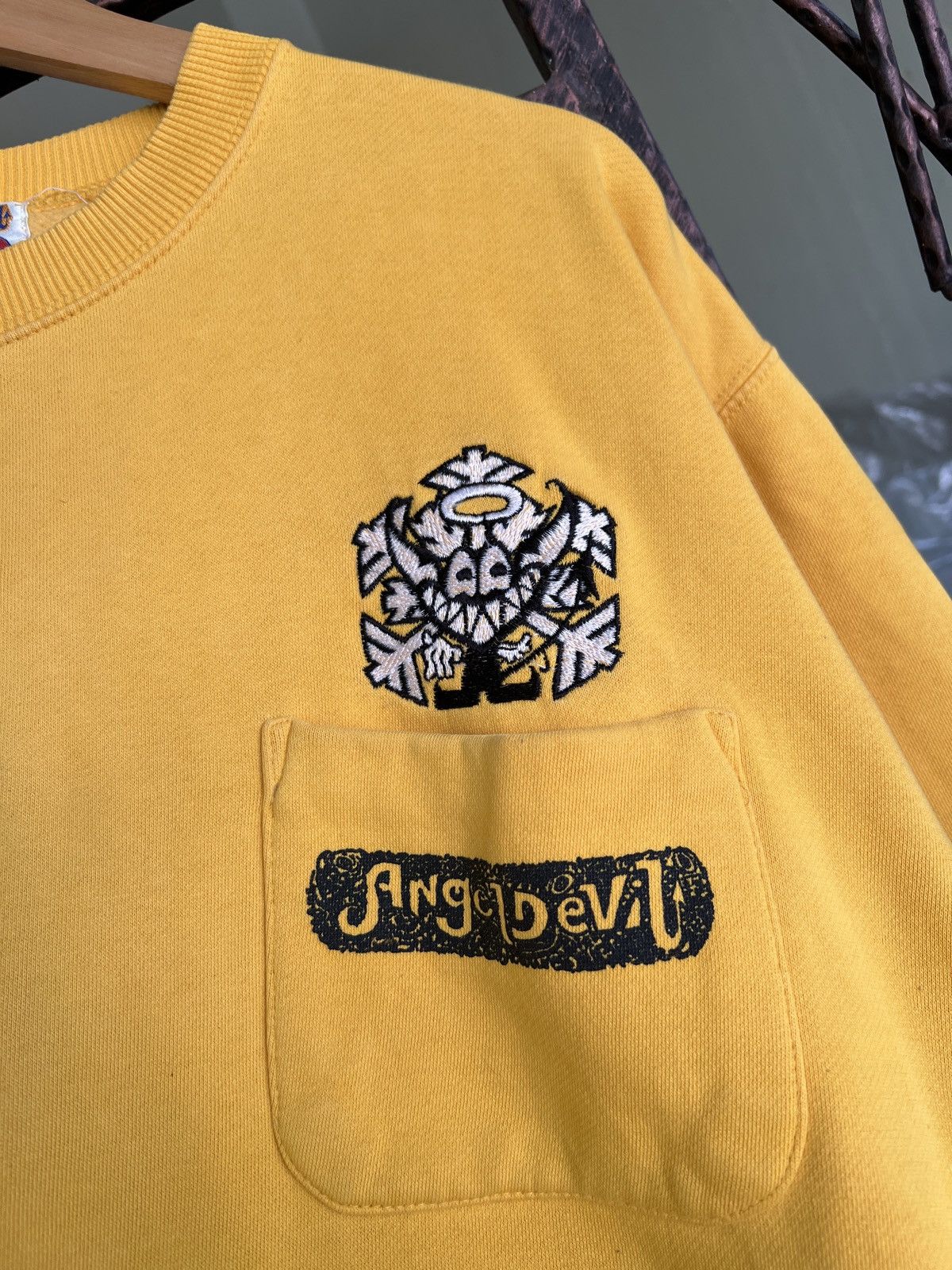 Japanese Brand vintage 90's angle devil Y2K design sweatshirt crewneck Size US L / EU 52-54 / 3 - 11 Thumbnail