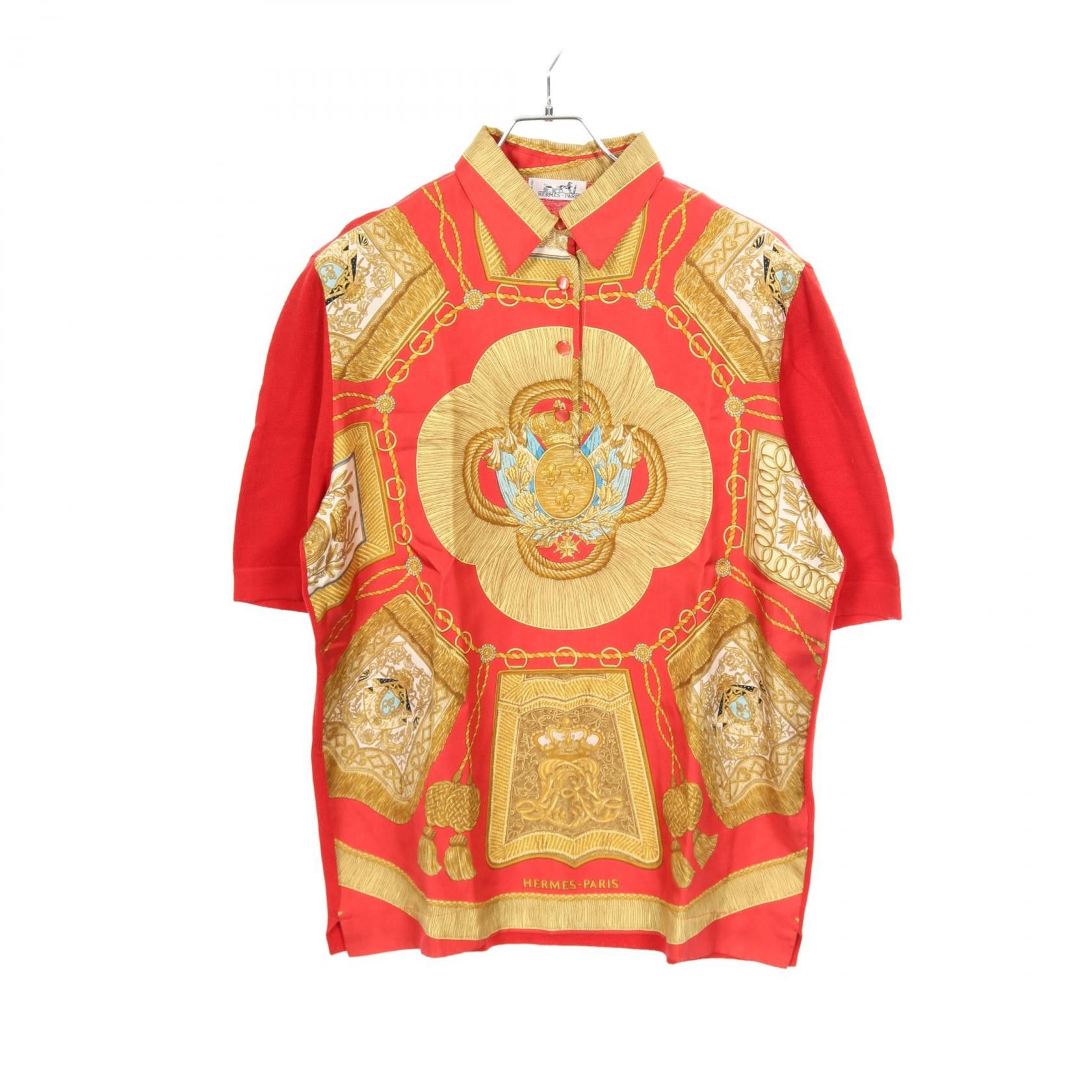 Hermes Hermes Hermes Silk Cotton Wool Top Textile Tops DUTY FREE for USA Size ONE SIZE - 1 Thumbnail
