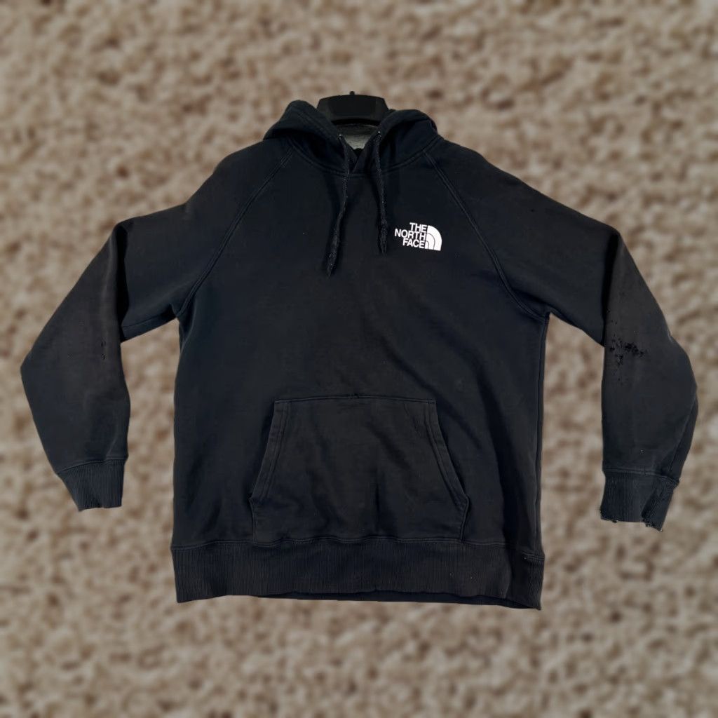 The North Face VINTAGE The North Face Hoodie Womens L Black Pockets Zip Full Zip Hooded Read/Regular Cotton Poly Blend Shirt? Size L / US 10 / IT 46 - 1 Thumbnail