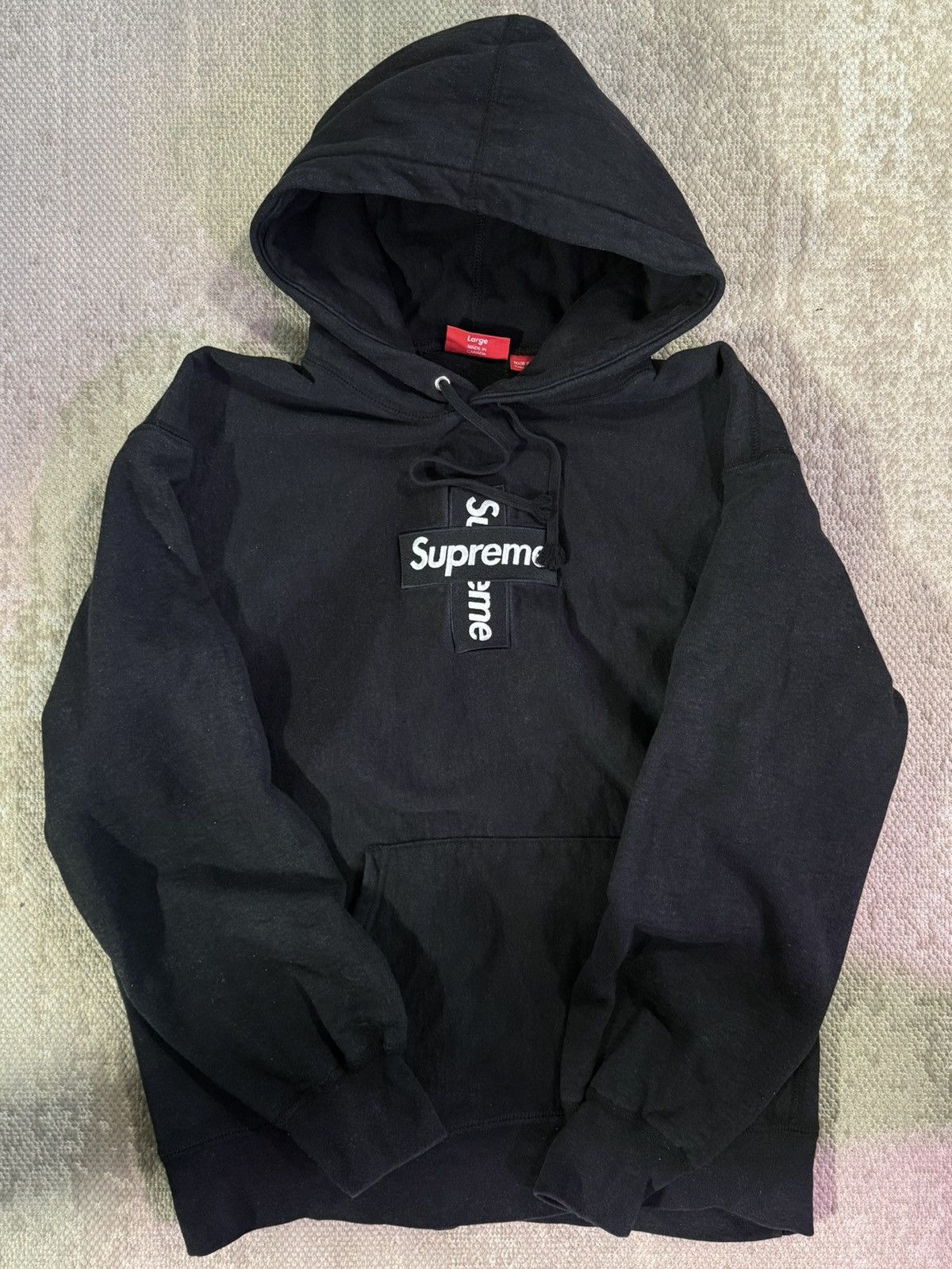 Supreme F/W20 Black Supreme Cross Box Logo Size US L / EU 52-54 / 3 - 1 Thumbnail