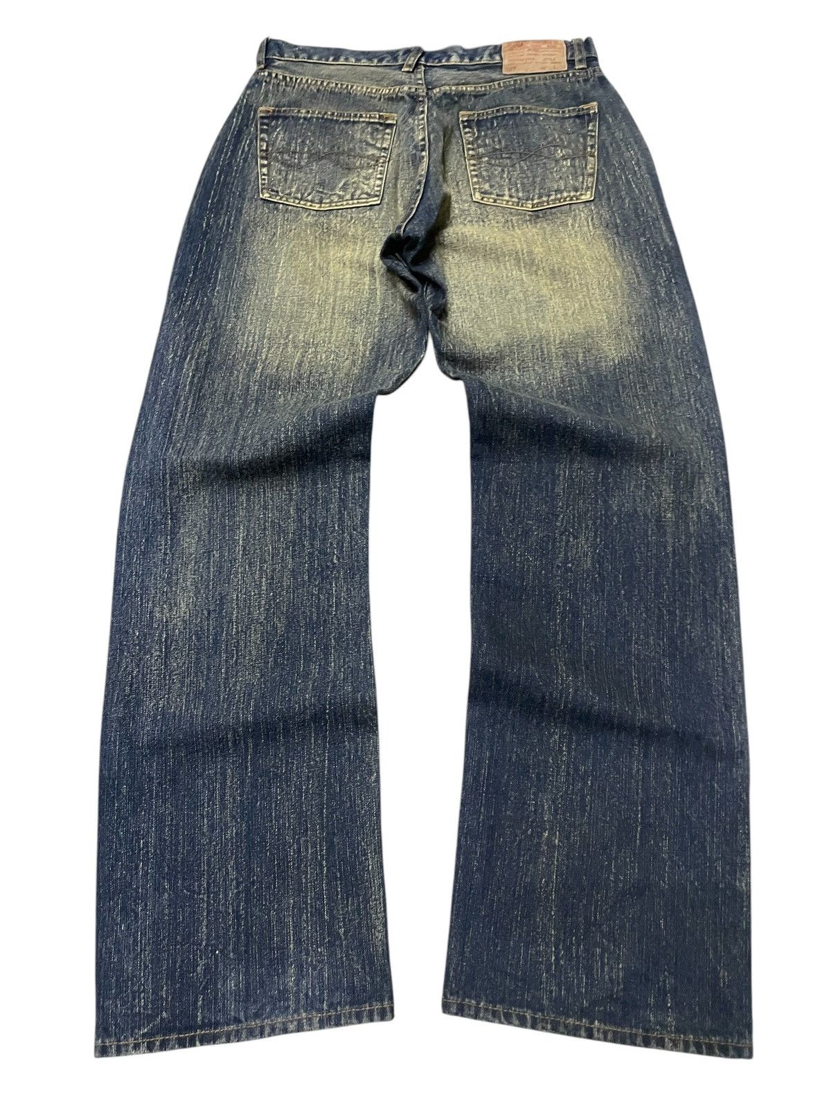 Designer × Japanese Brand Amore Puro Japan Stone Mud Wash Studded Loose Jeans Size US 30 / EU 46 - 2 Thumbnail