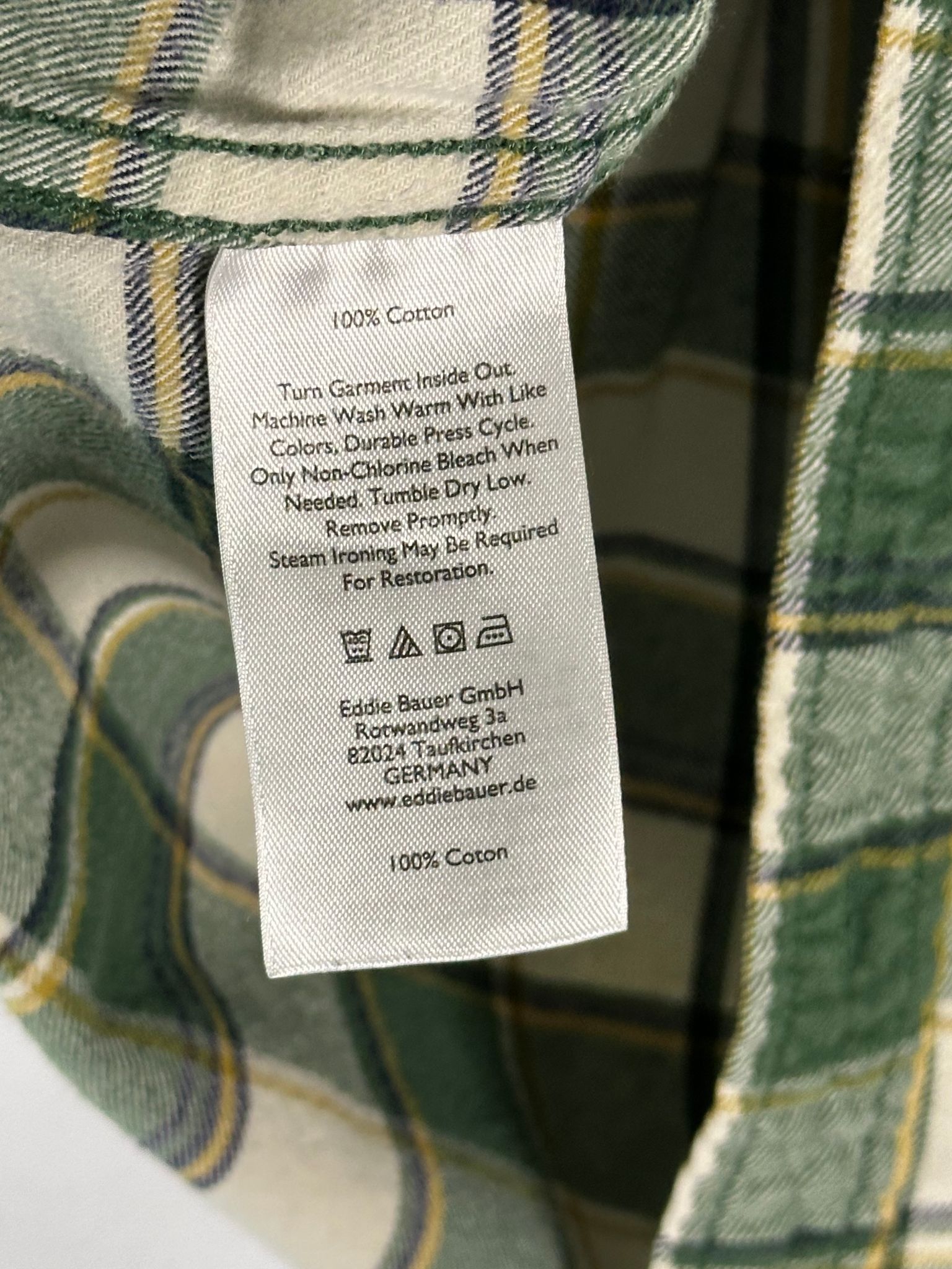 Eddie Bauer Eddie Bauer Shirt Mens M Green Plaid Button Up Flannel Long Size US M / EU 48-50 / 2 - 4 Thumbnail