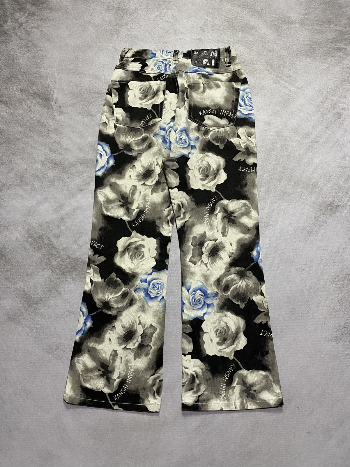 Kansai Yamamoto Kansai Impact Floral Pants Size 26" / US 2 / IT 38 - 8 Thumbnail
