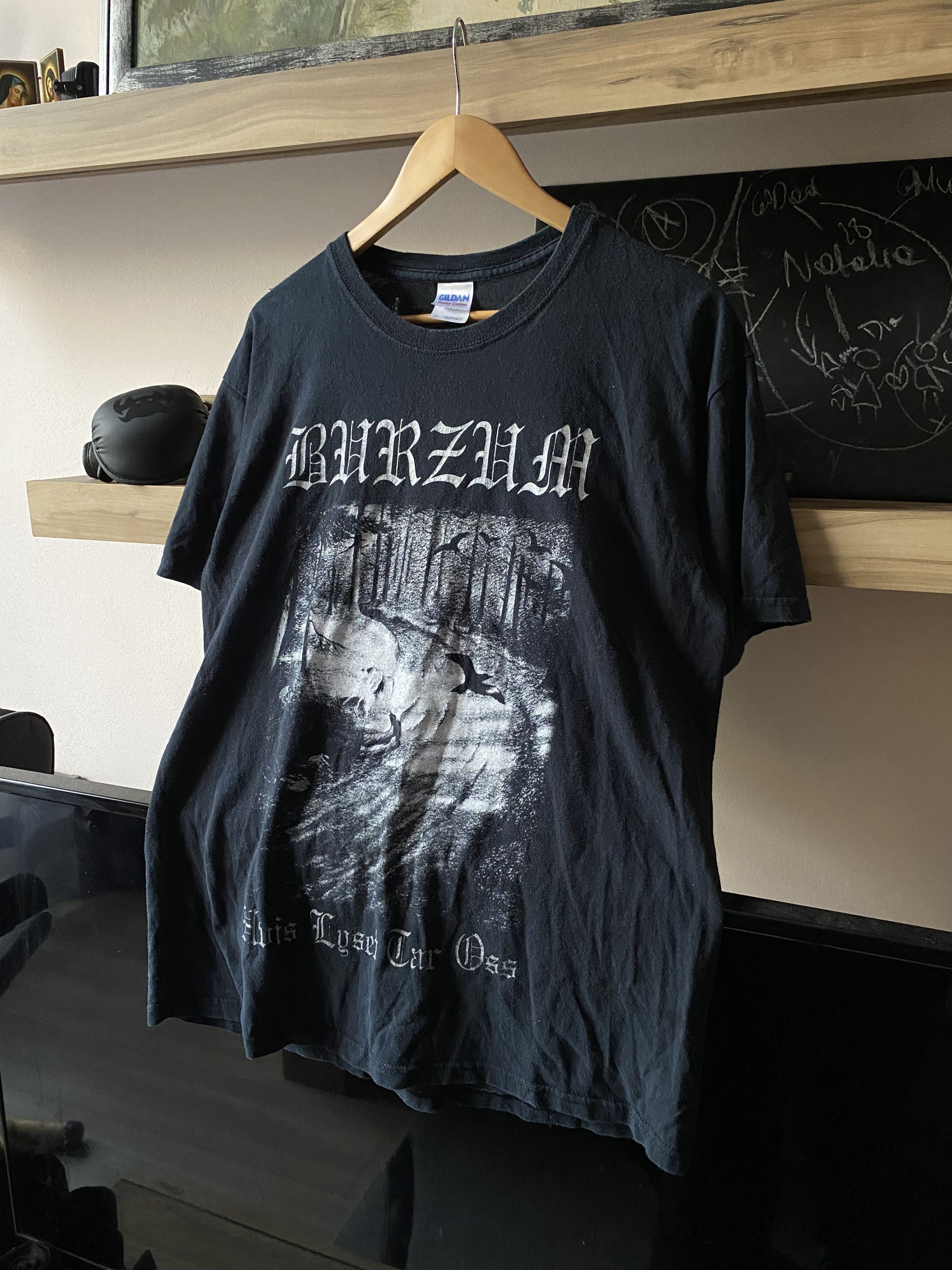 Gildan Vintage Burzum Hvis Lyset Tar Oss Tee Early 2000s Gildan Size US L / EU 52-54 / 3 - 1 Thumbnail