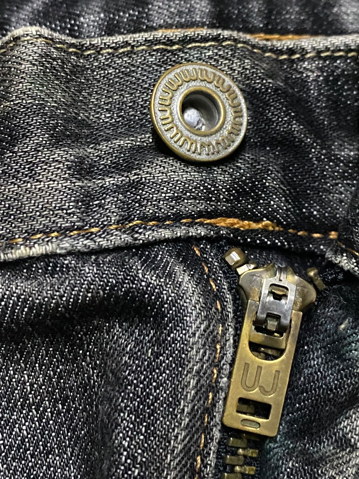 Jun Takahashi Black Denim Japanese Brand Uniqlo Jeans Faded Distressed Size US 32 / EU 48 - 9 Thumbnail
