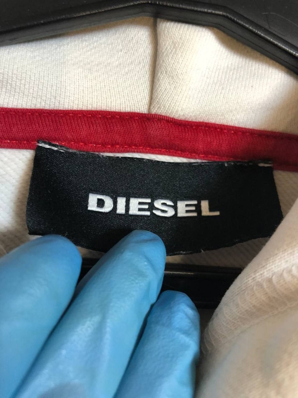 Diesel Vintage Y2K Diesel Hybrid Logo White Boxy Hoodie Size US XXS / EU 40 - 2 Thumbnail