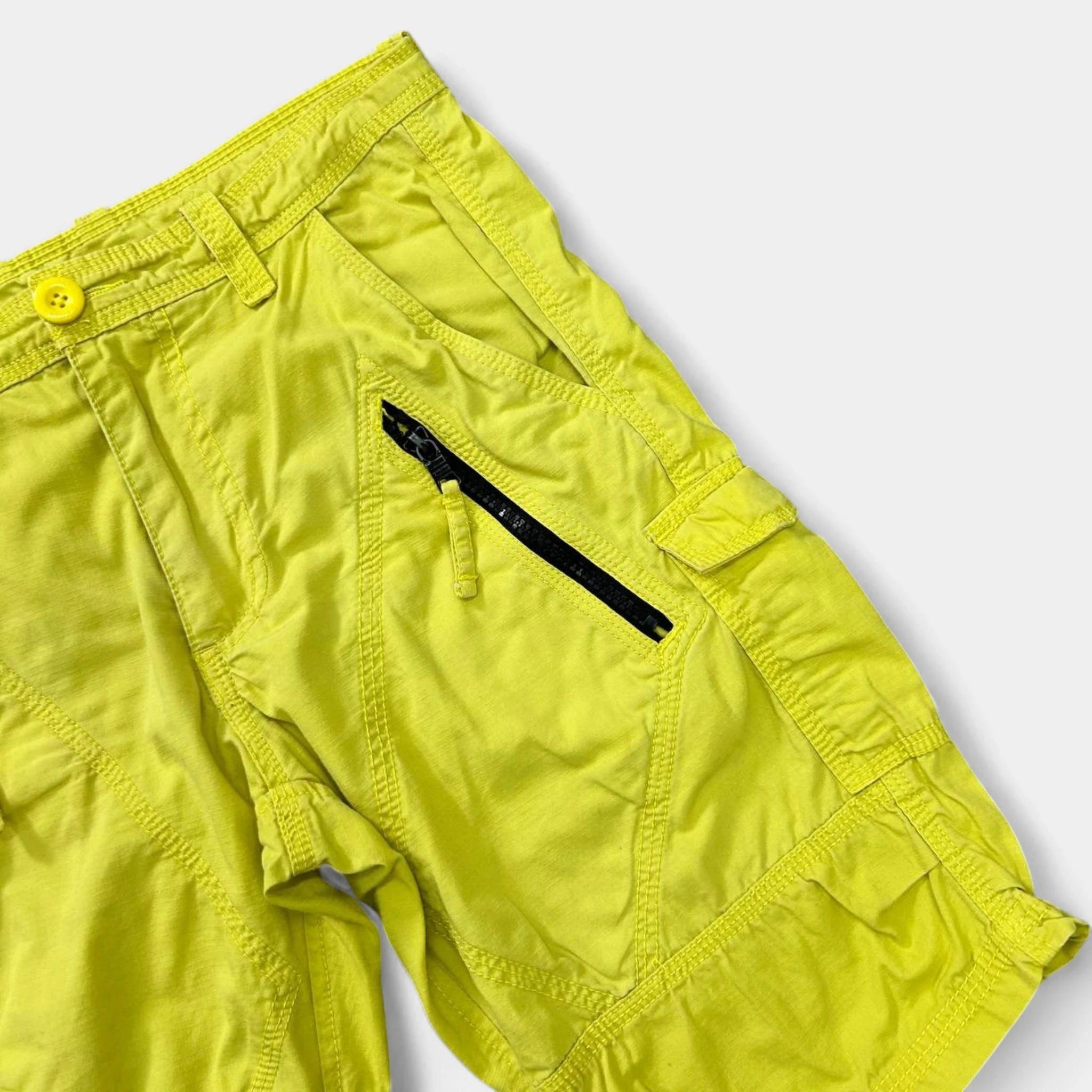 Armani Armani Exchange Utilitarian Yellow Cargo Shorts Size ONE SIZE - 2 Thumbnail