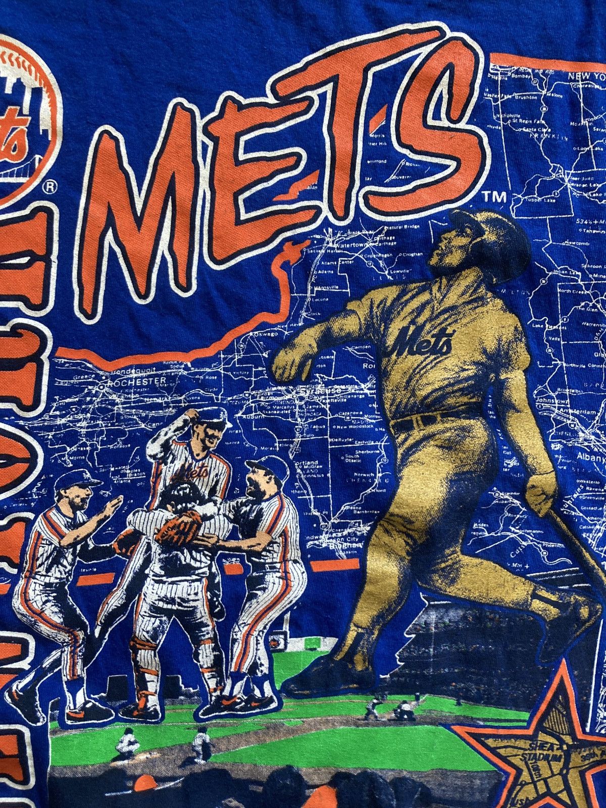 MLB × Nutmeg × Vintage Vintage 90’s new york mets mlb nutmeg tee tshirt L y2k drip Size US L / EU 52-54 / 3 - 7 Thumbnail